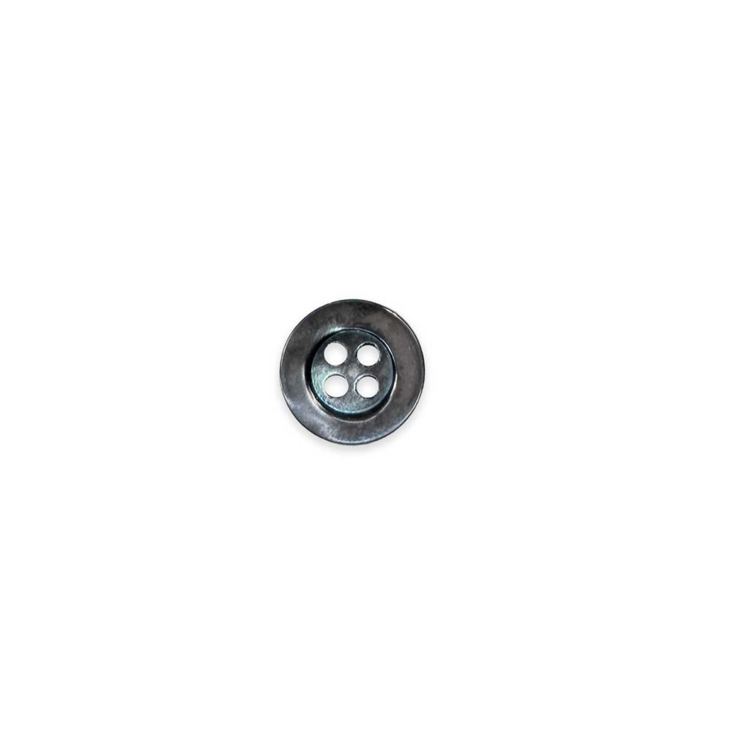 Mother-of-pearl button 4 holes Dark Grey Lin 20 Image