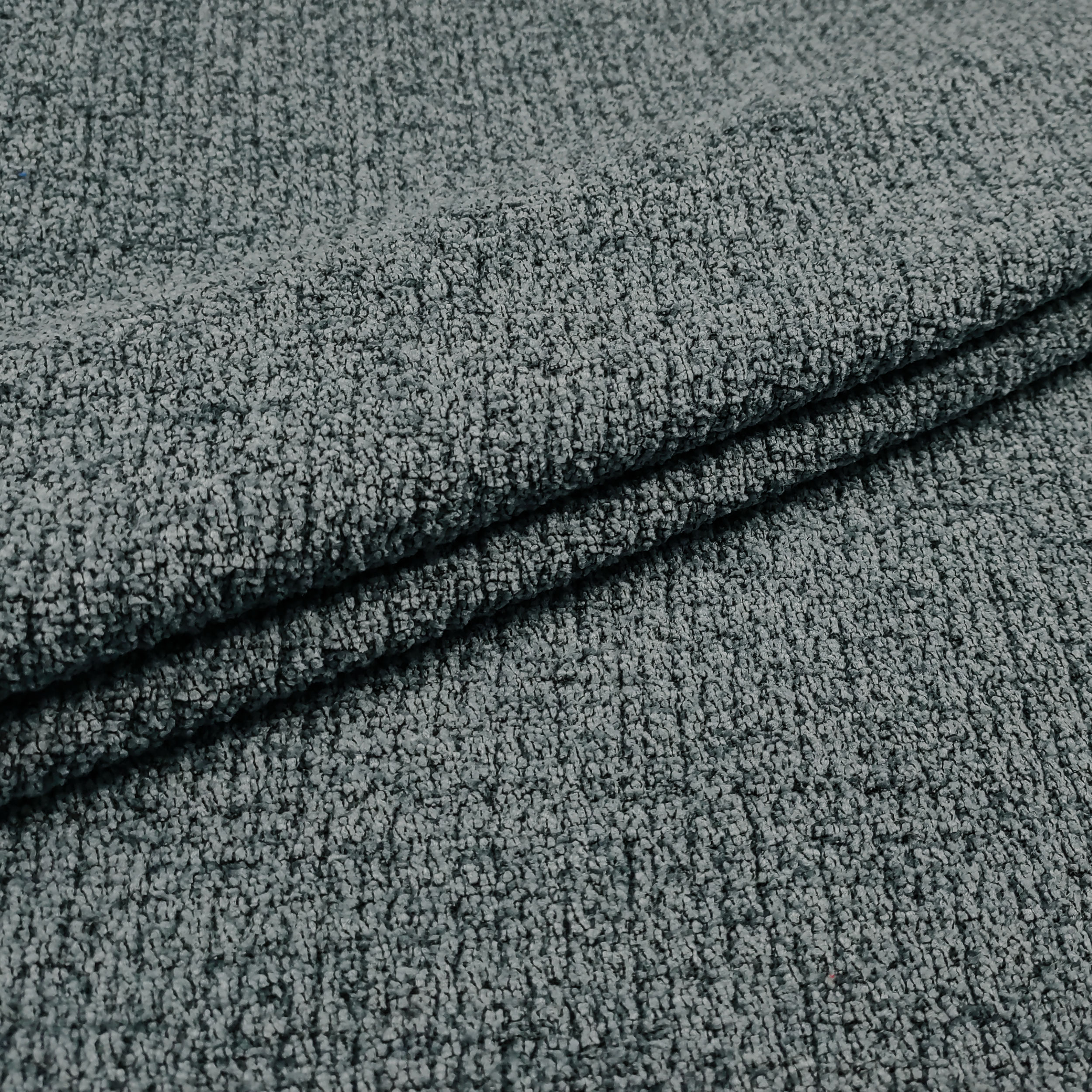 Tela bielástica de chenilla gris para fundas de sofá Image