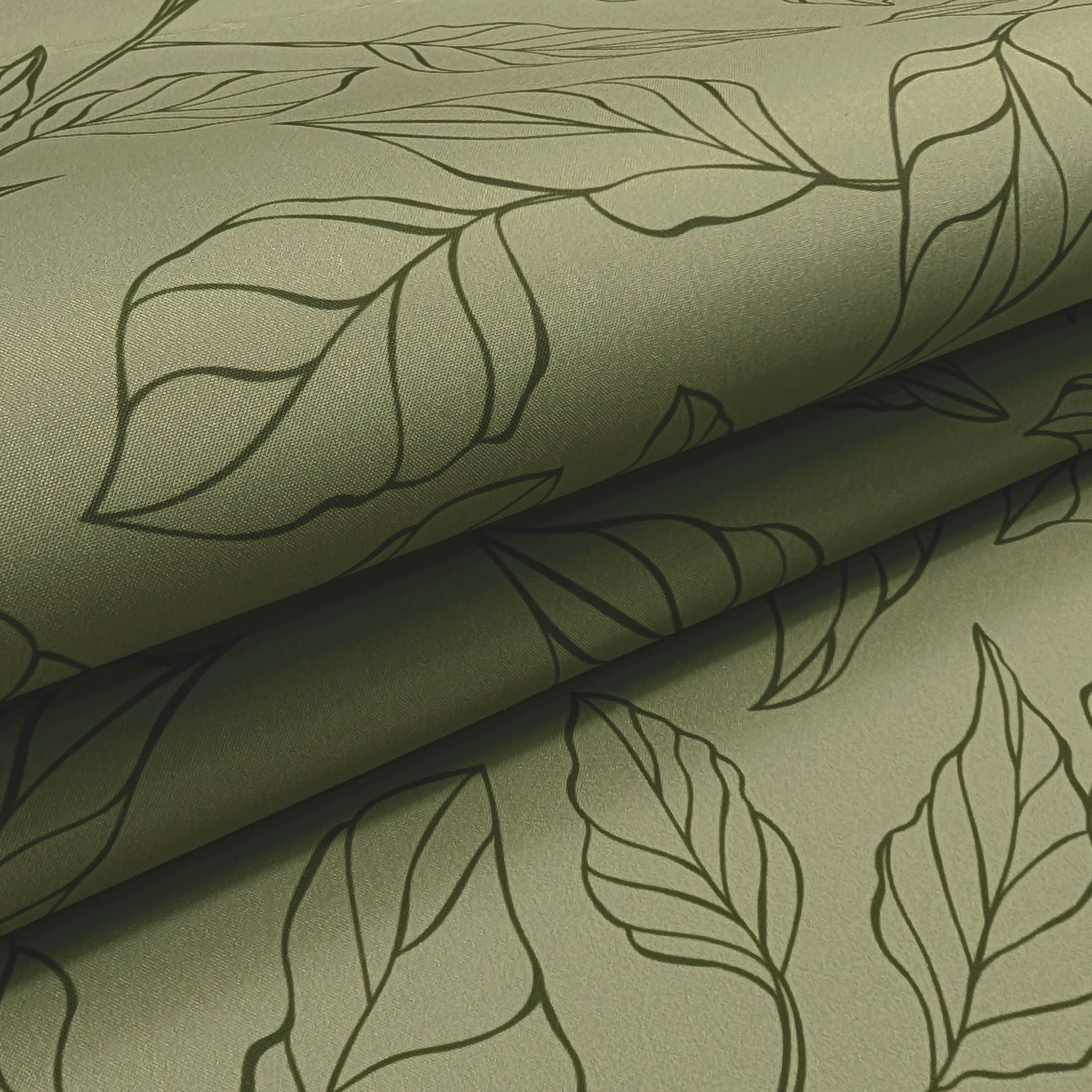 Kitchen Leaves Green Background Image