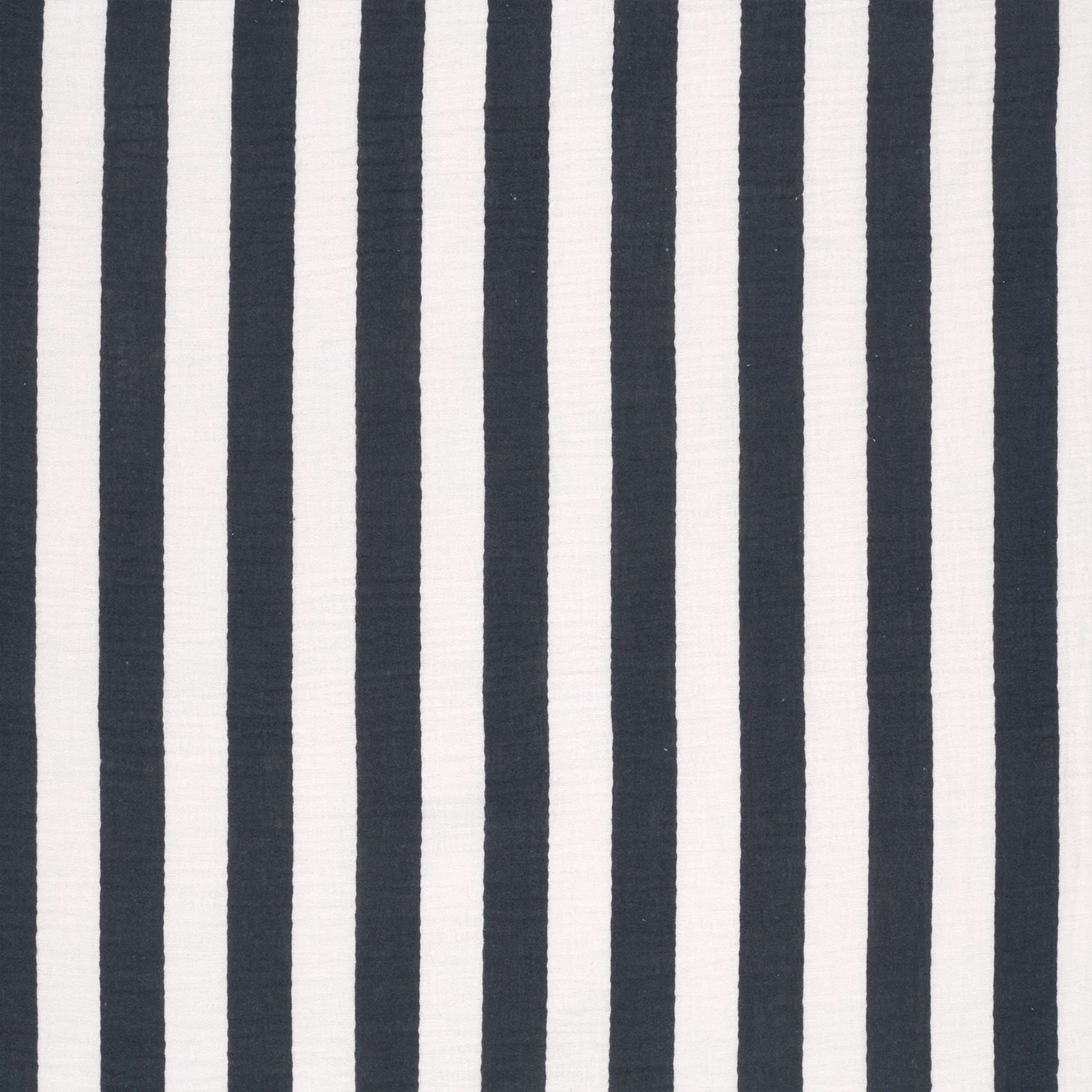 Cotton Muslin Vertical Stripes Blue Image