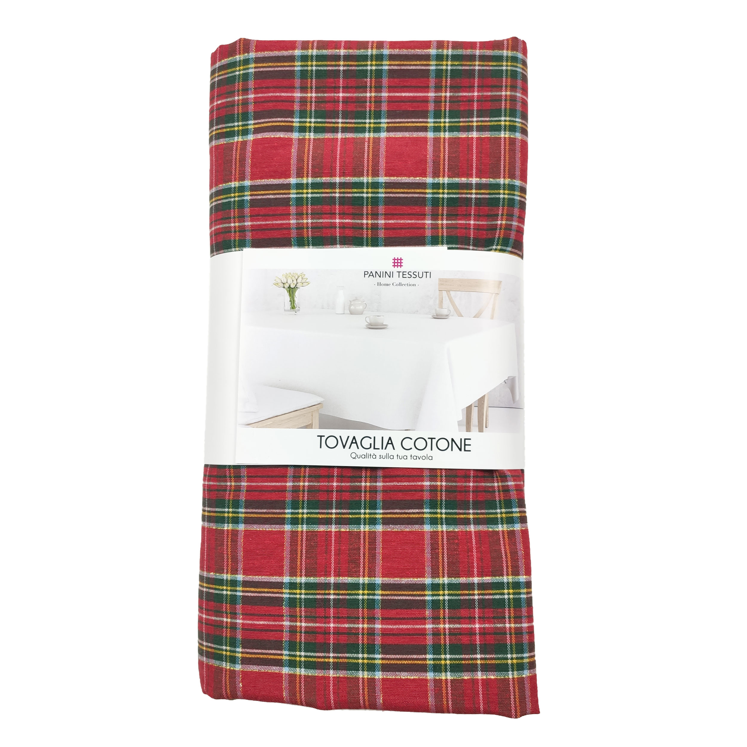 Panini Fabrics Nappe écossaise en Lurex