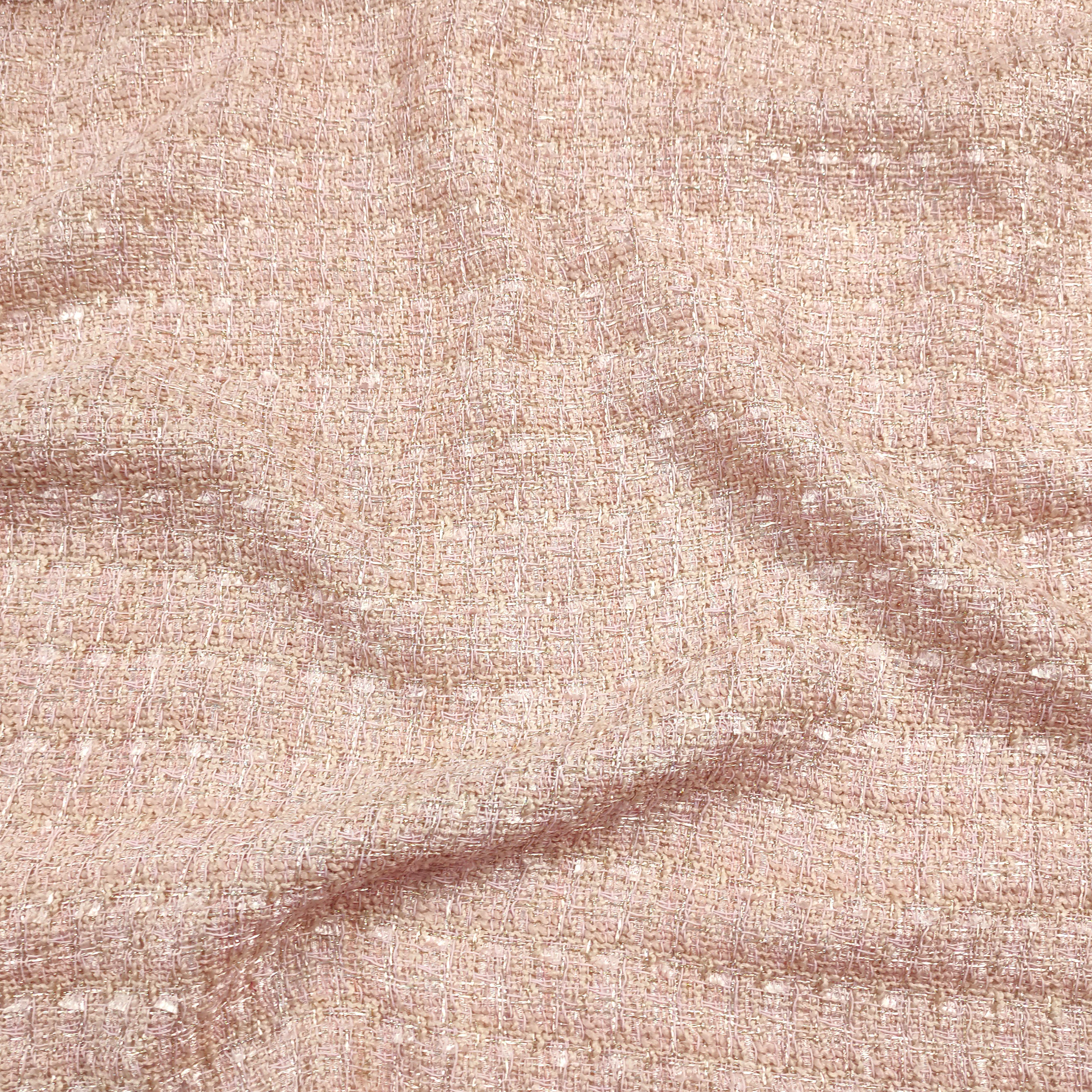 Tweed Lurex rose poudré
