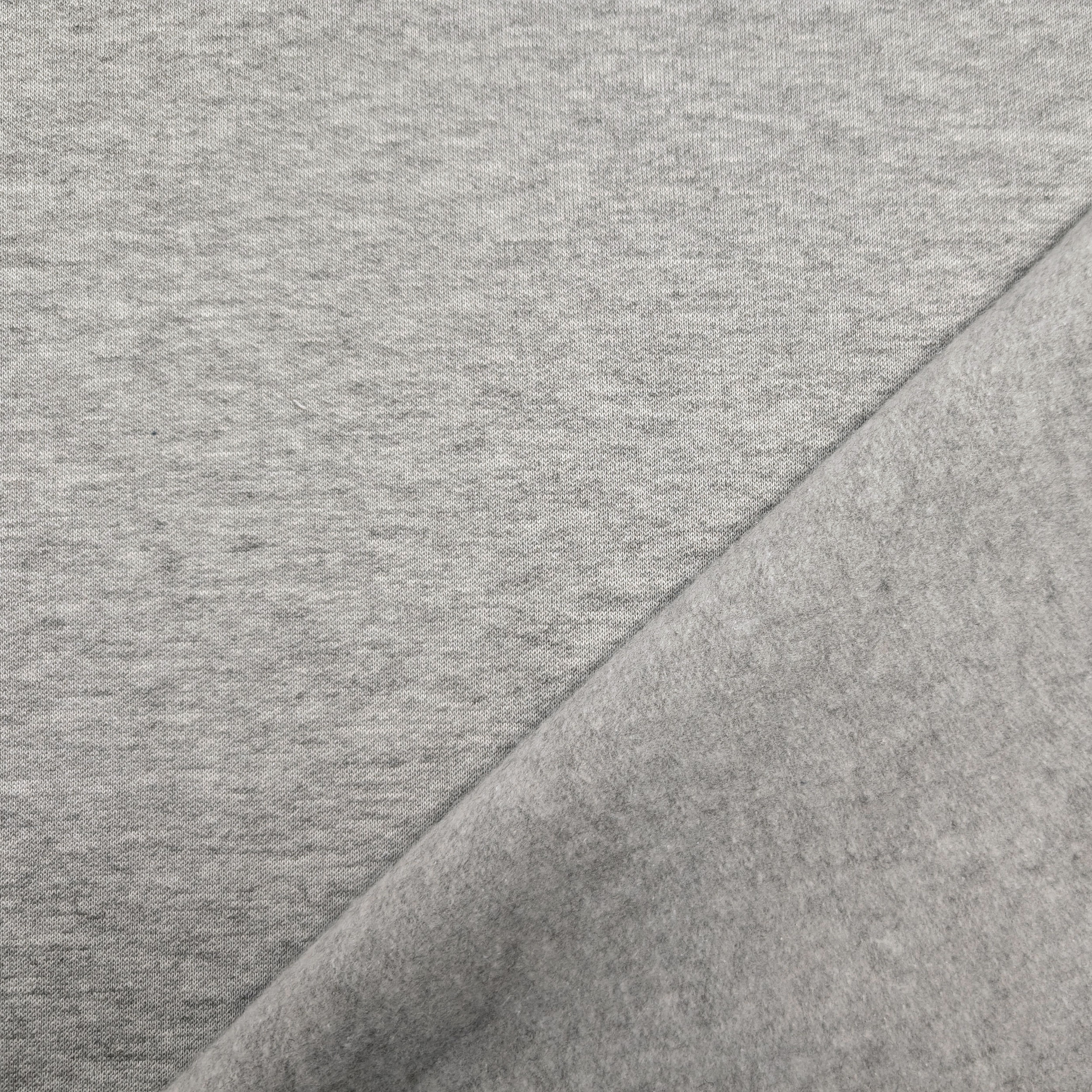 Light Grey Melange Winter Cotton Sweatshirt Image