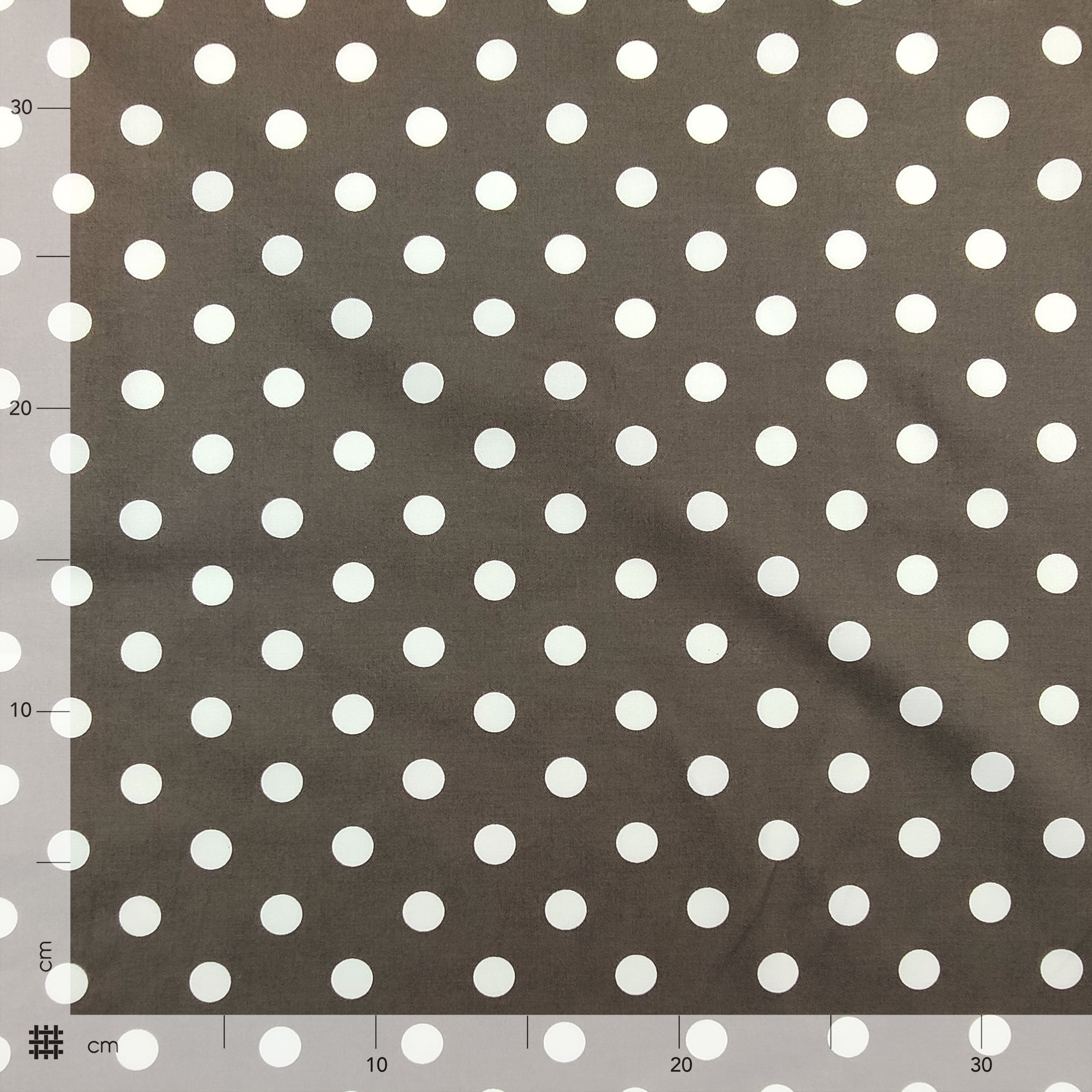 Satin de coton Fashion à gros pois