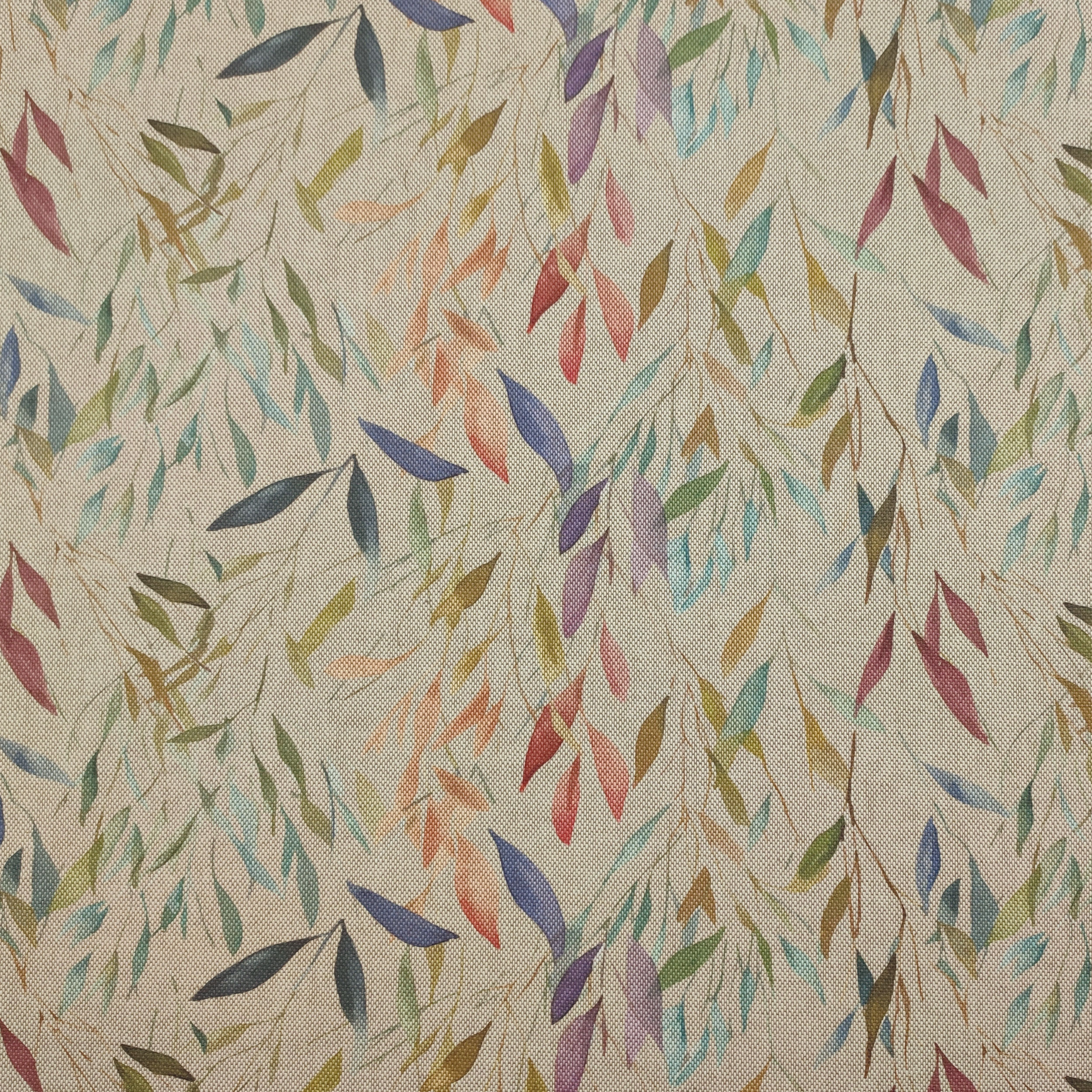 Tissu en coton mélangé Feuilles colorées Image