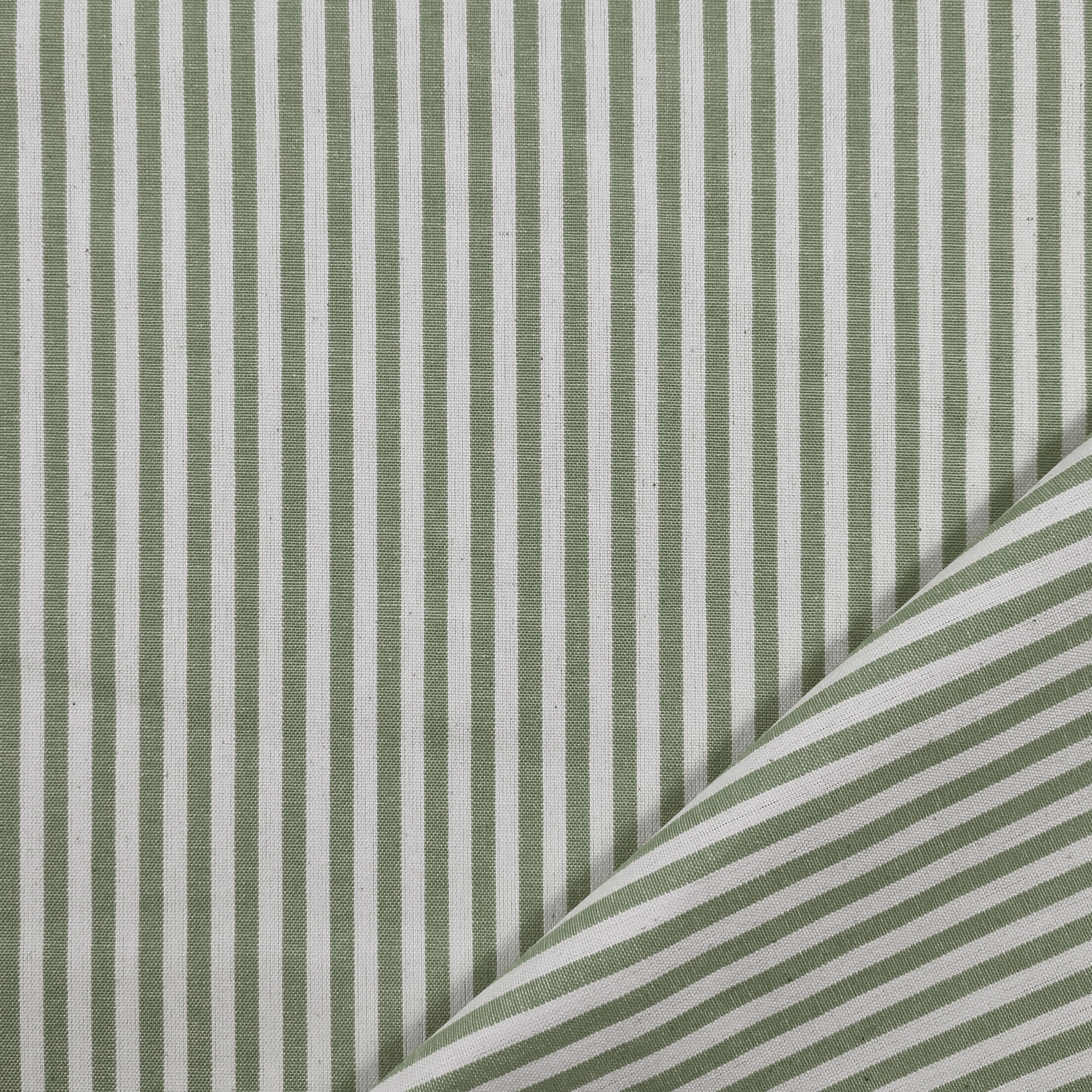 Pure Cotton Striped Tablecloth Fabric Image