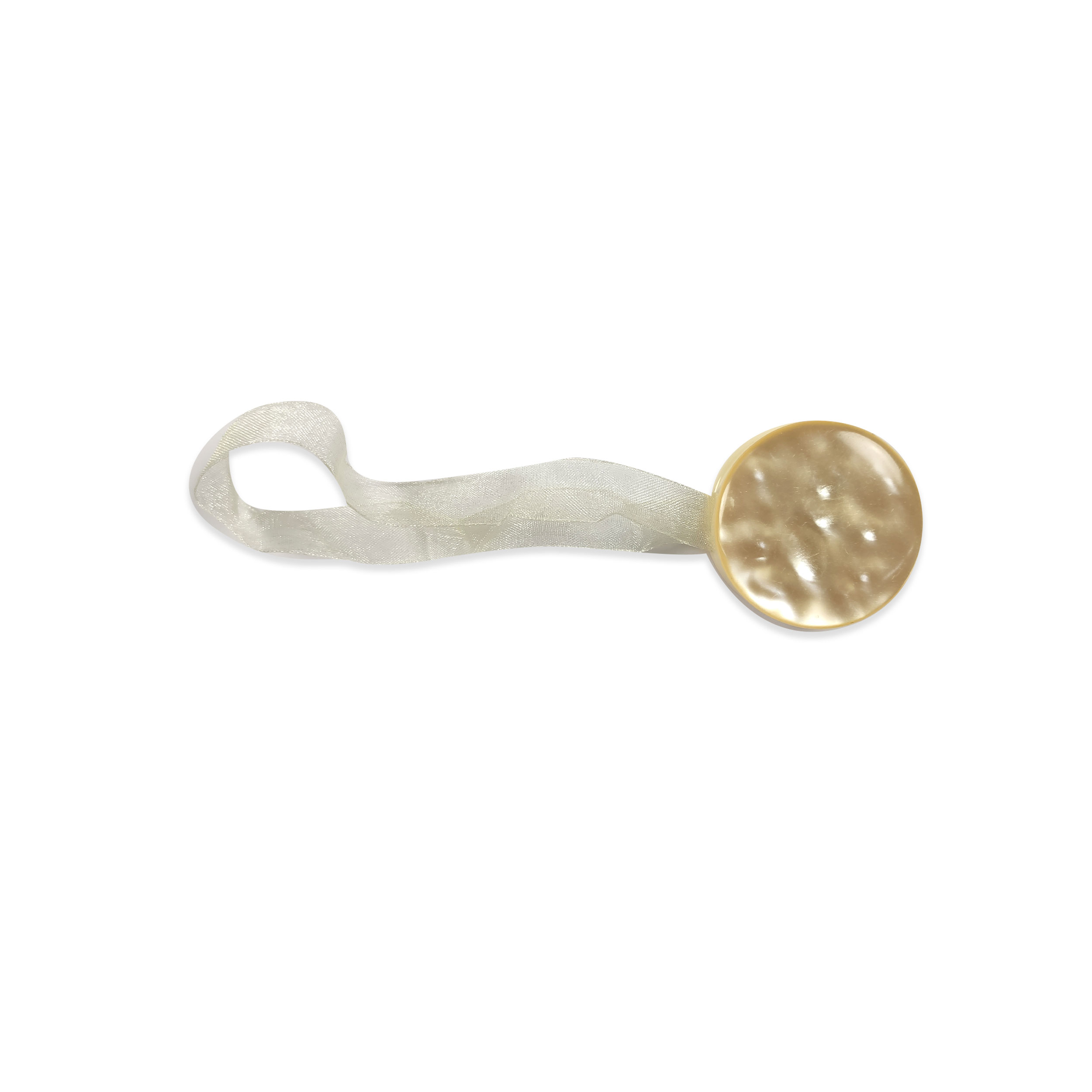 Button Curtain Magnet - Ivory Image