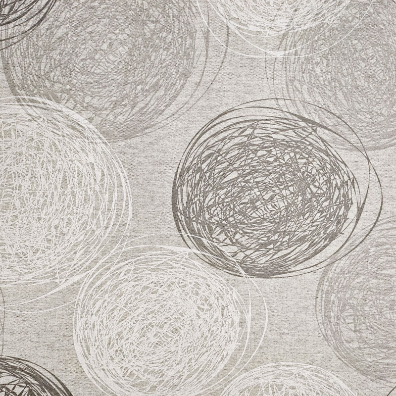 Nappe en résine découpée Circulaire Gris Squiggles 100x140 cm Image