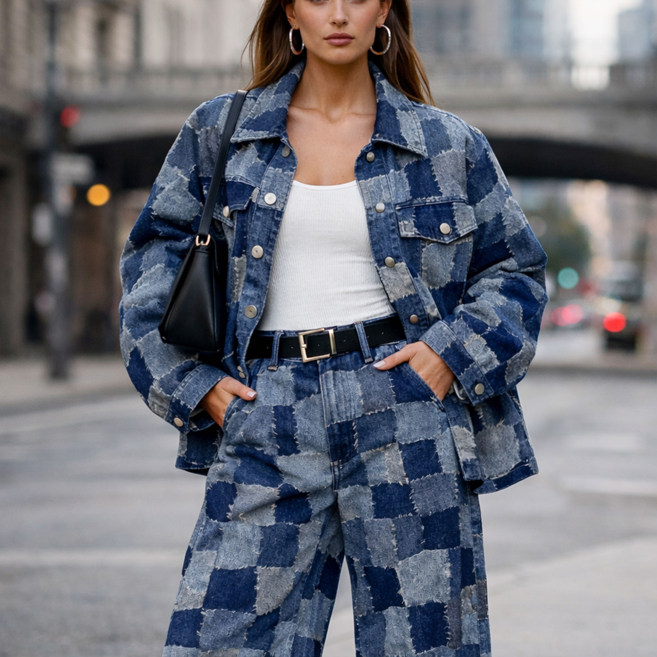Fashion Patchwork Jeans Image