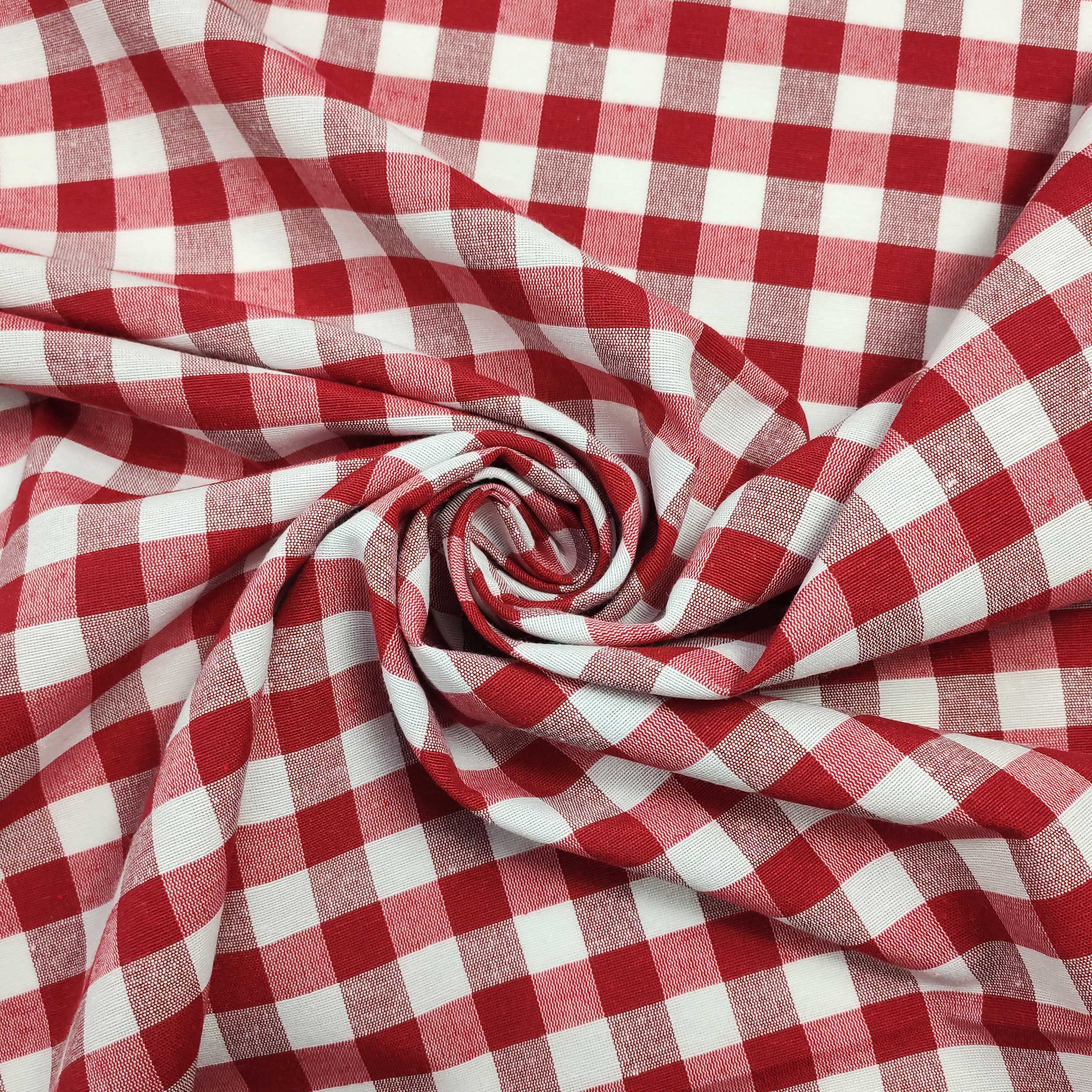 Yarn Dyed Tablecloth Fabric with Check Pattern Image
