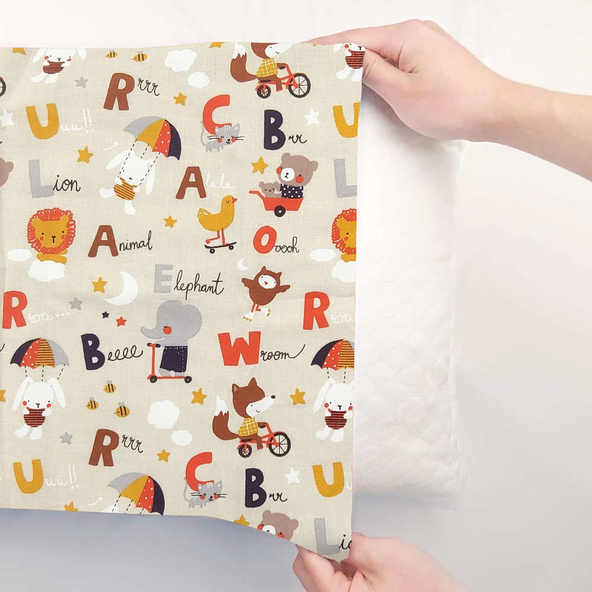 Animal and Letter Pillowcase