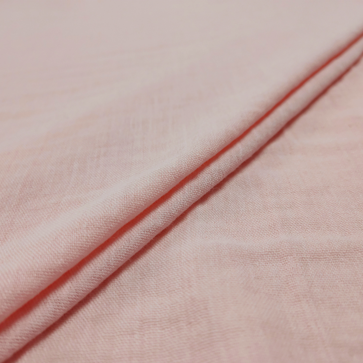 Mousseline de coton découpée unie rose 50x160 cm Image