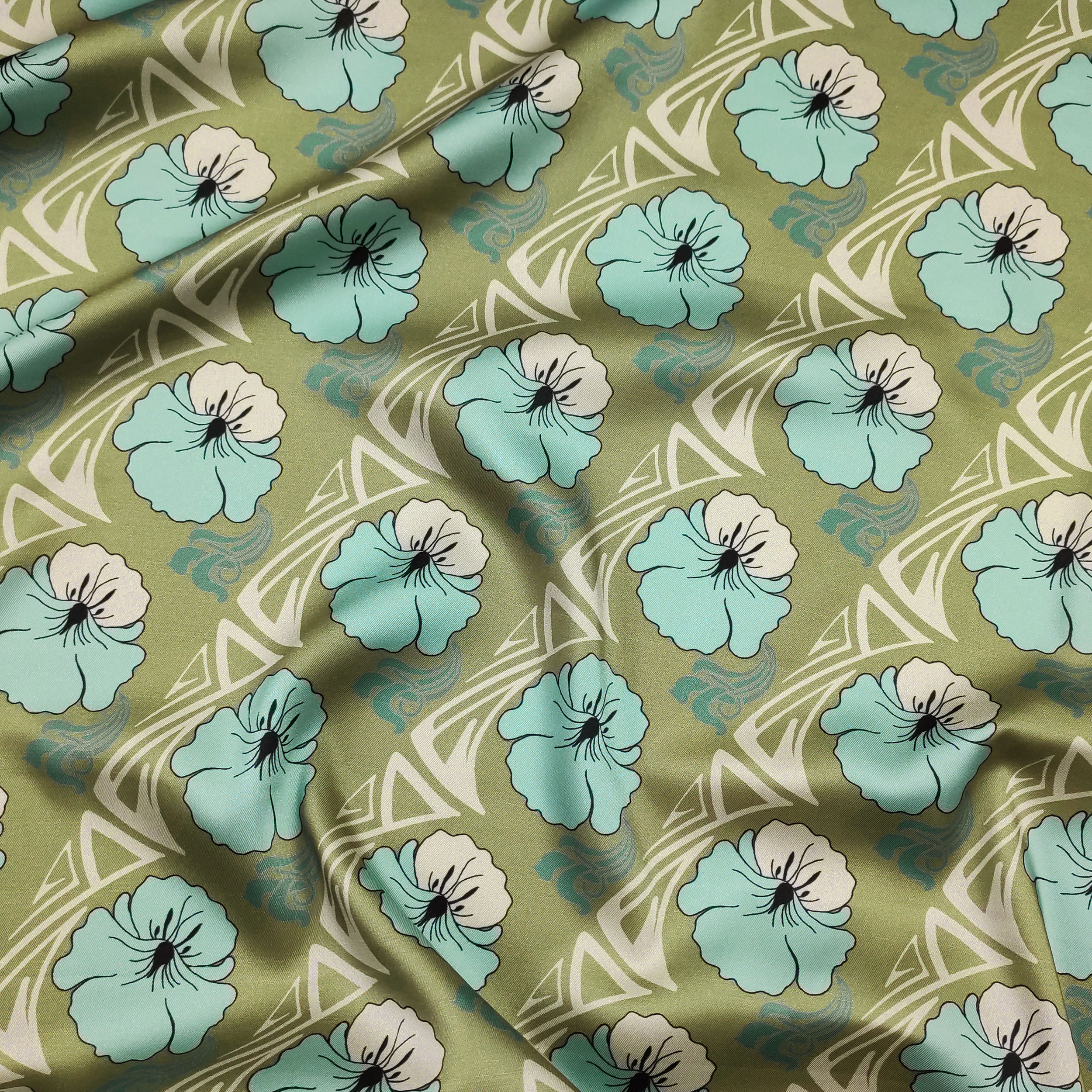 Satin Fashion Viscose Silk Flowers Tiffany