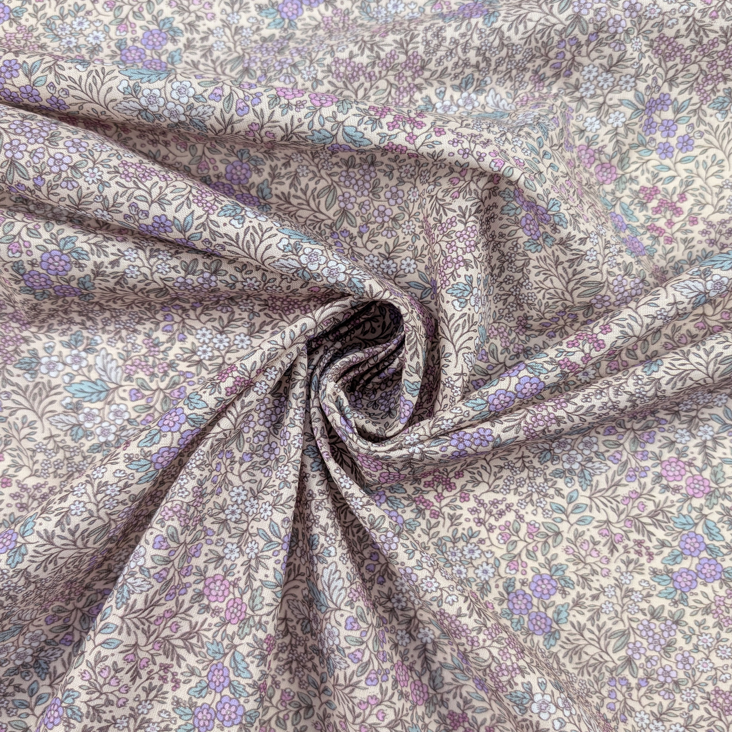 Cotton Percale Fiorellini Purple Image