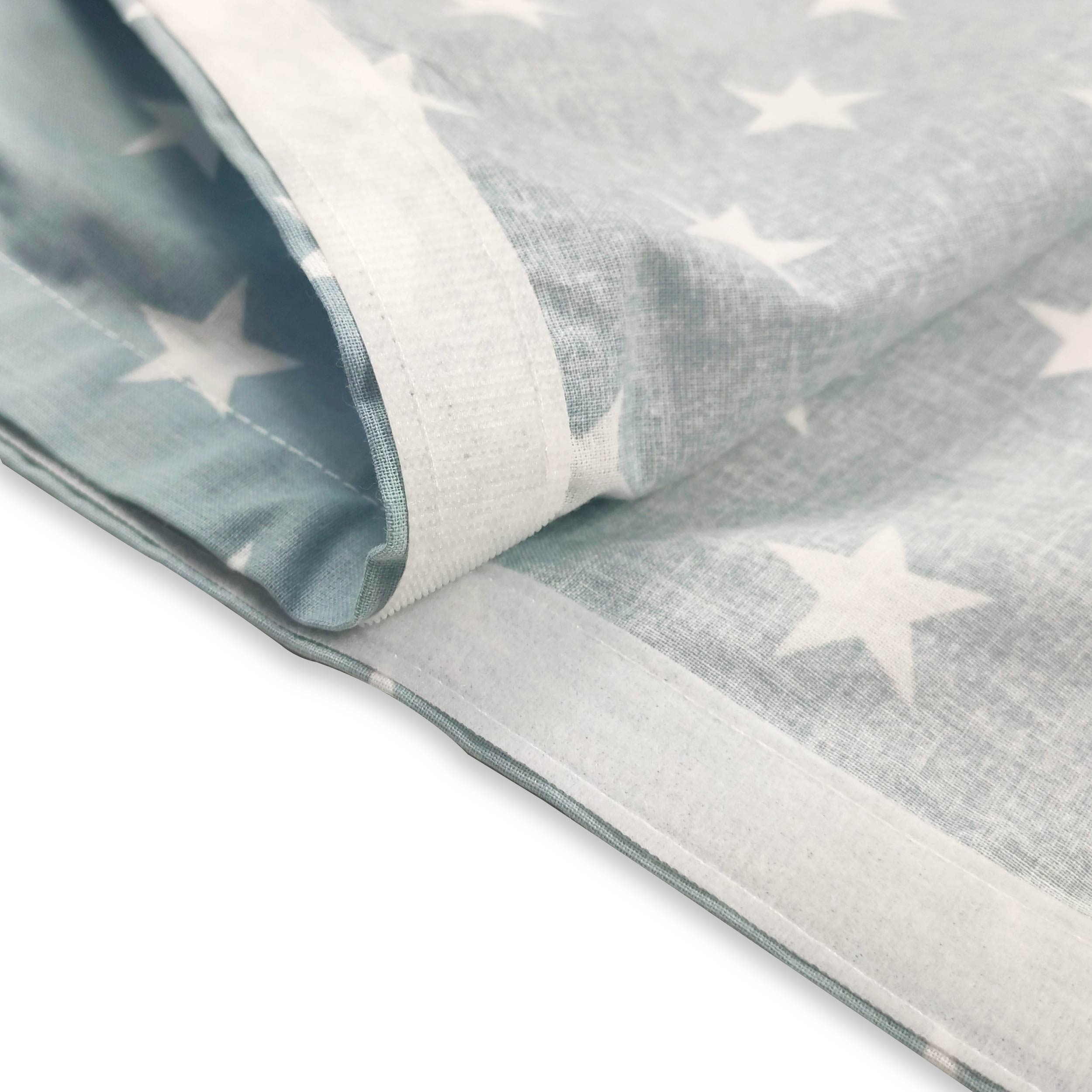 Summer Sleeping Bag White Stars with Blue Background Image