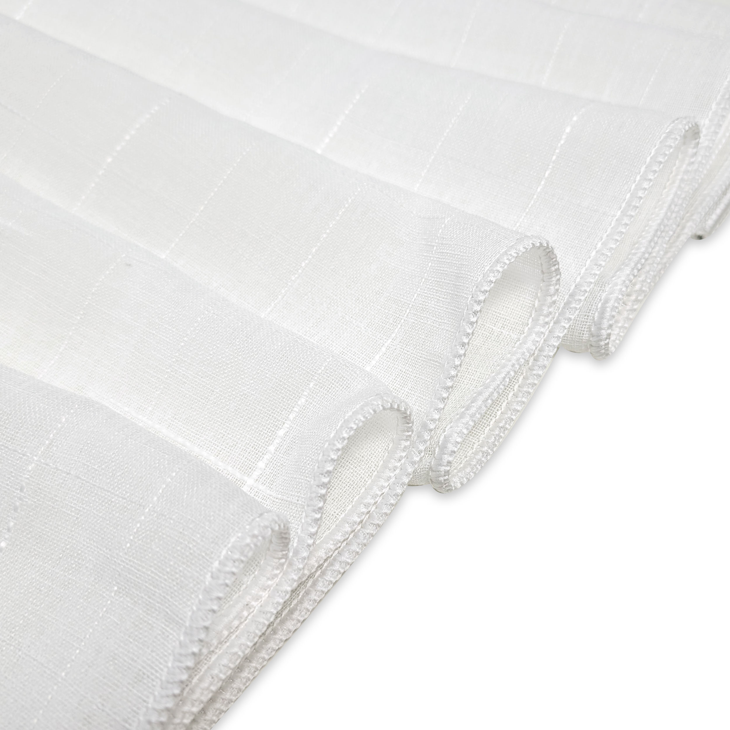 Jenny Curtain Fabric White Image