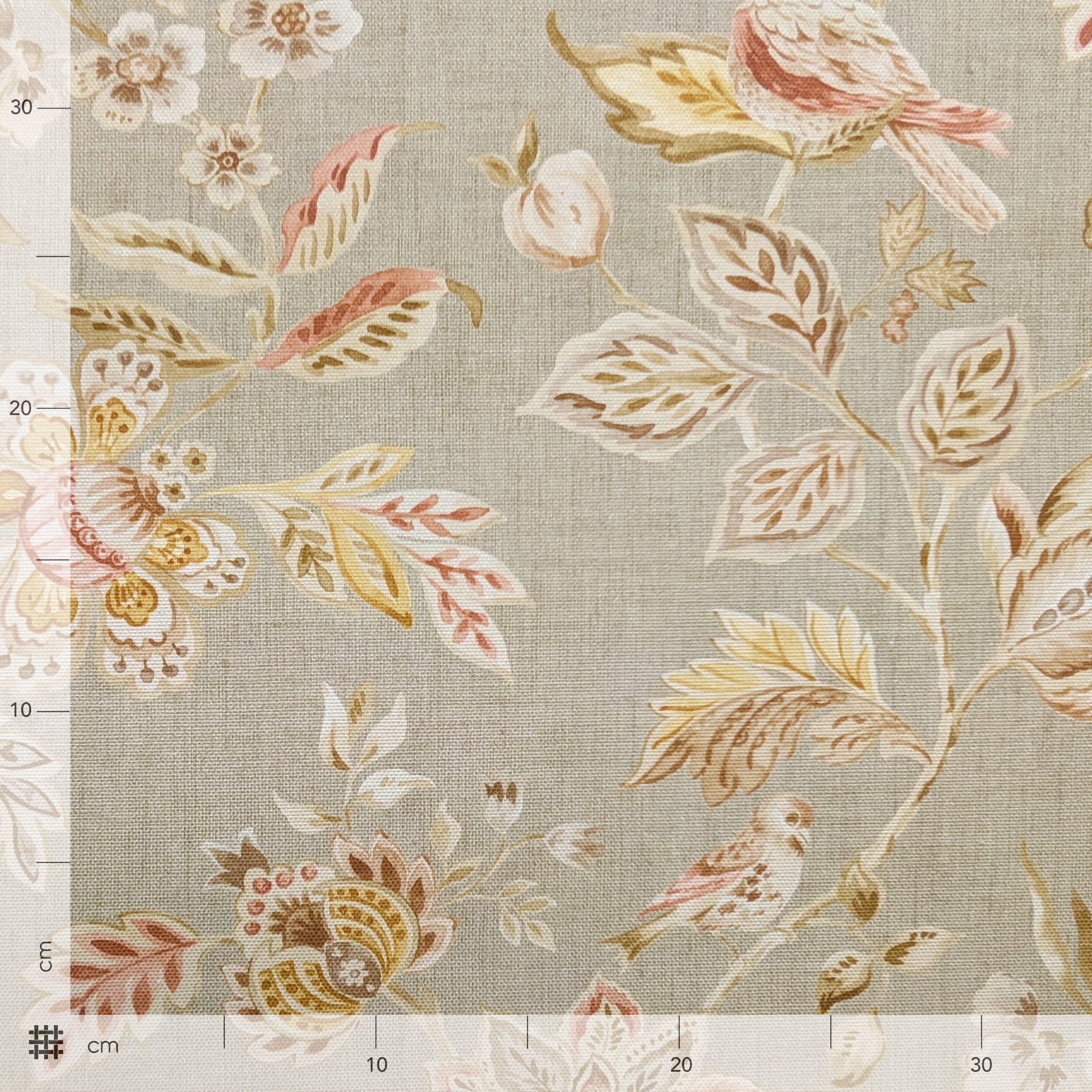 Art Deco Flowers Fabric Image