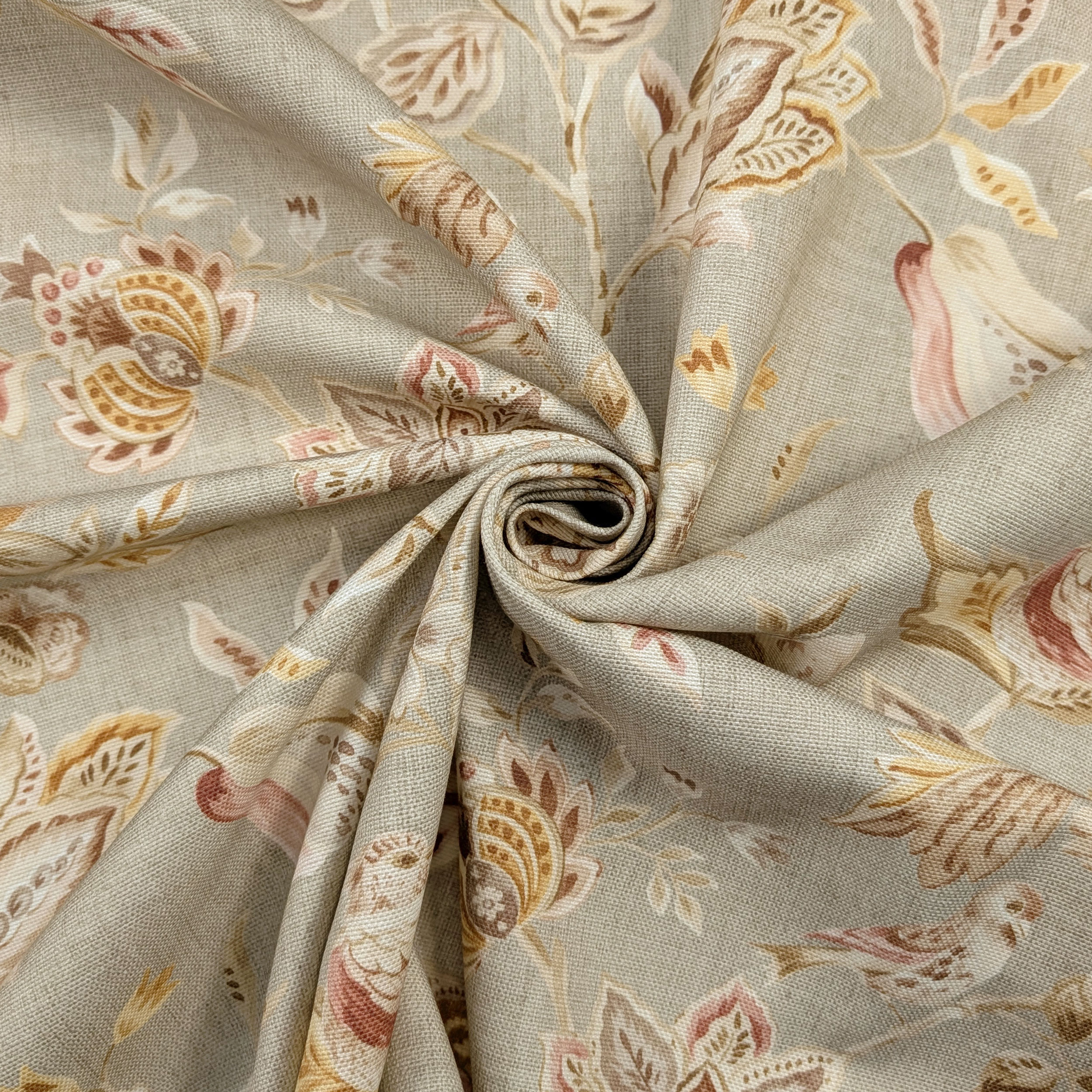Art Deco Flowers Fabric Image