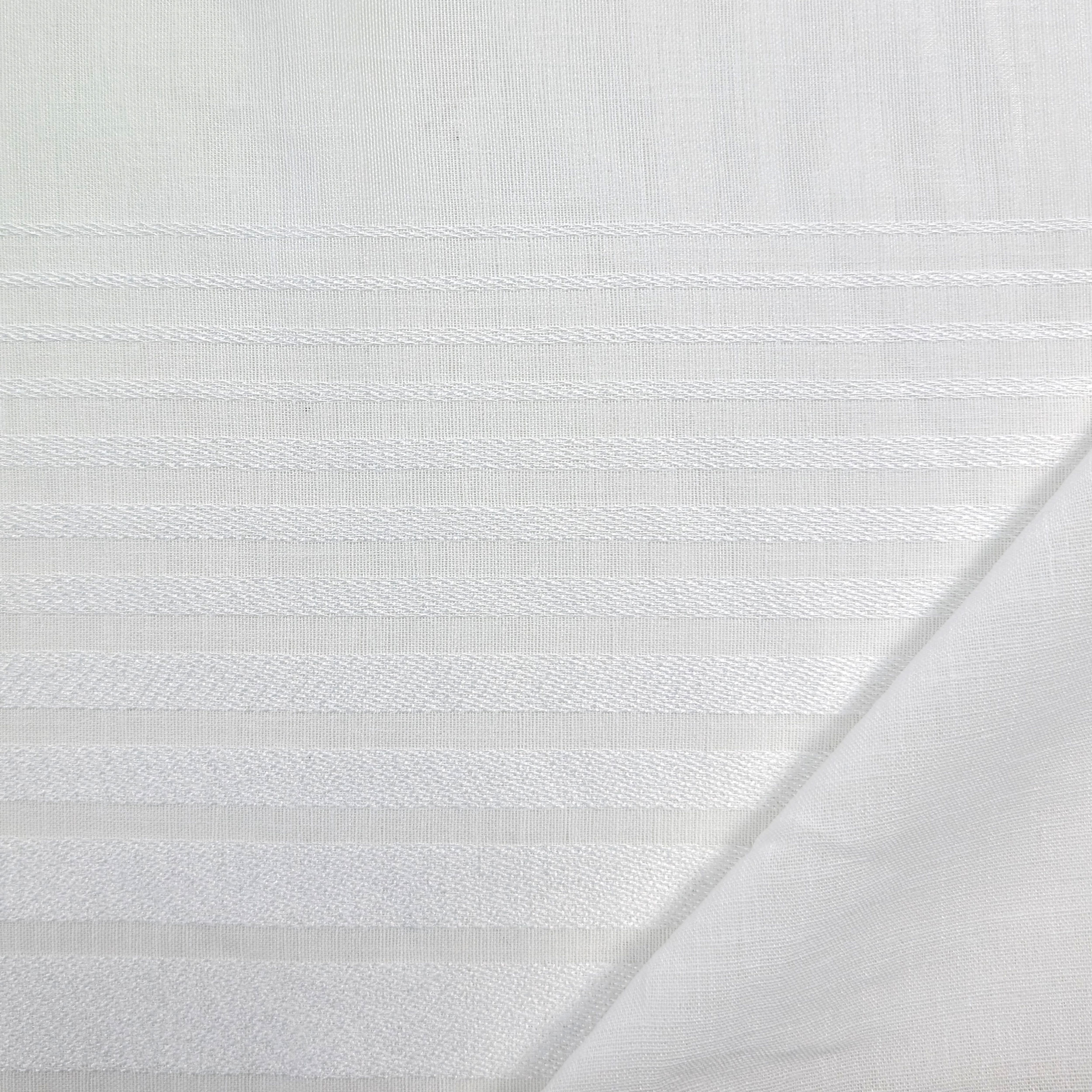 Striped Curtain Fabric Degrade White Image