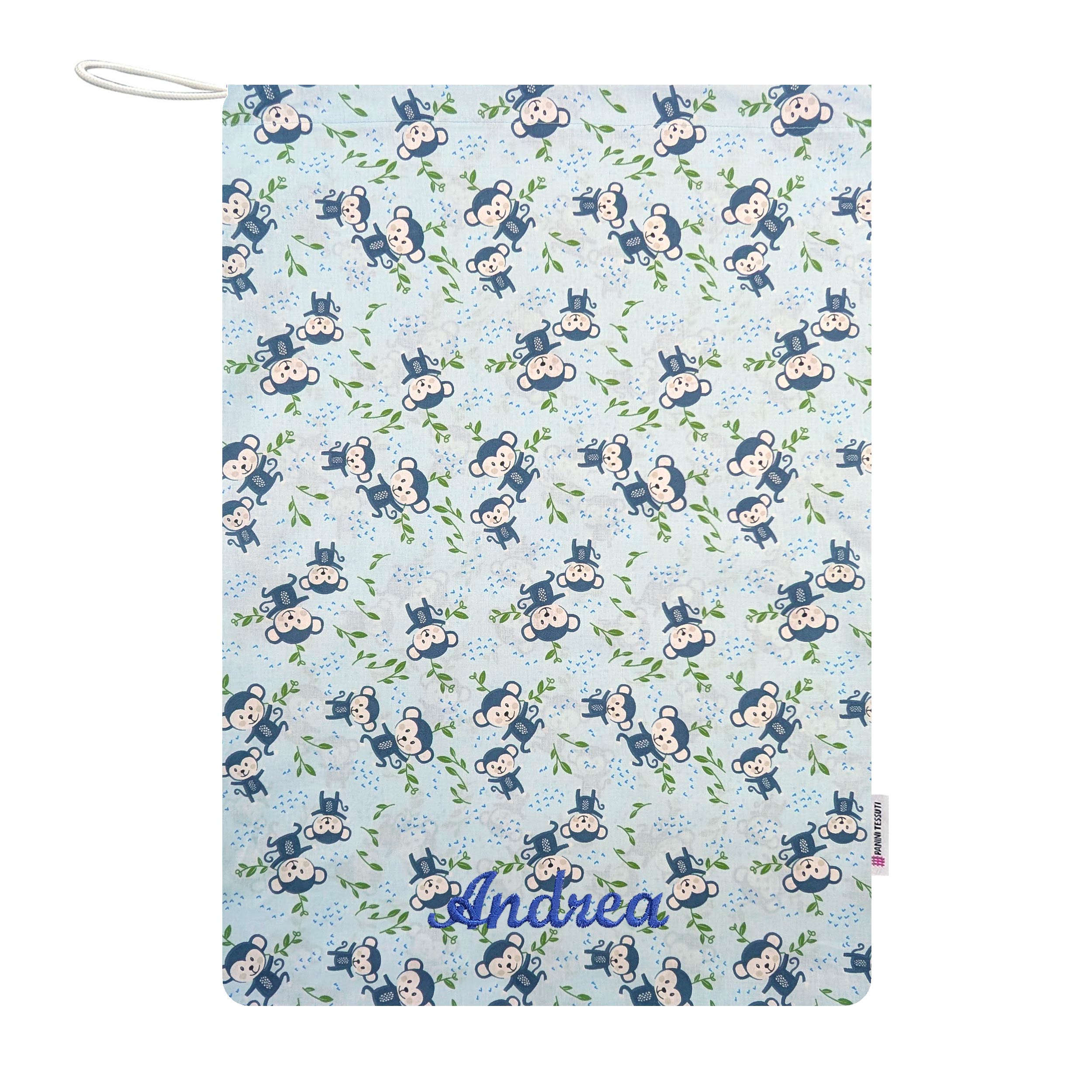 Blue Monkey Nursery Bag Image
