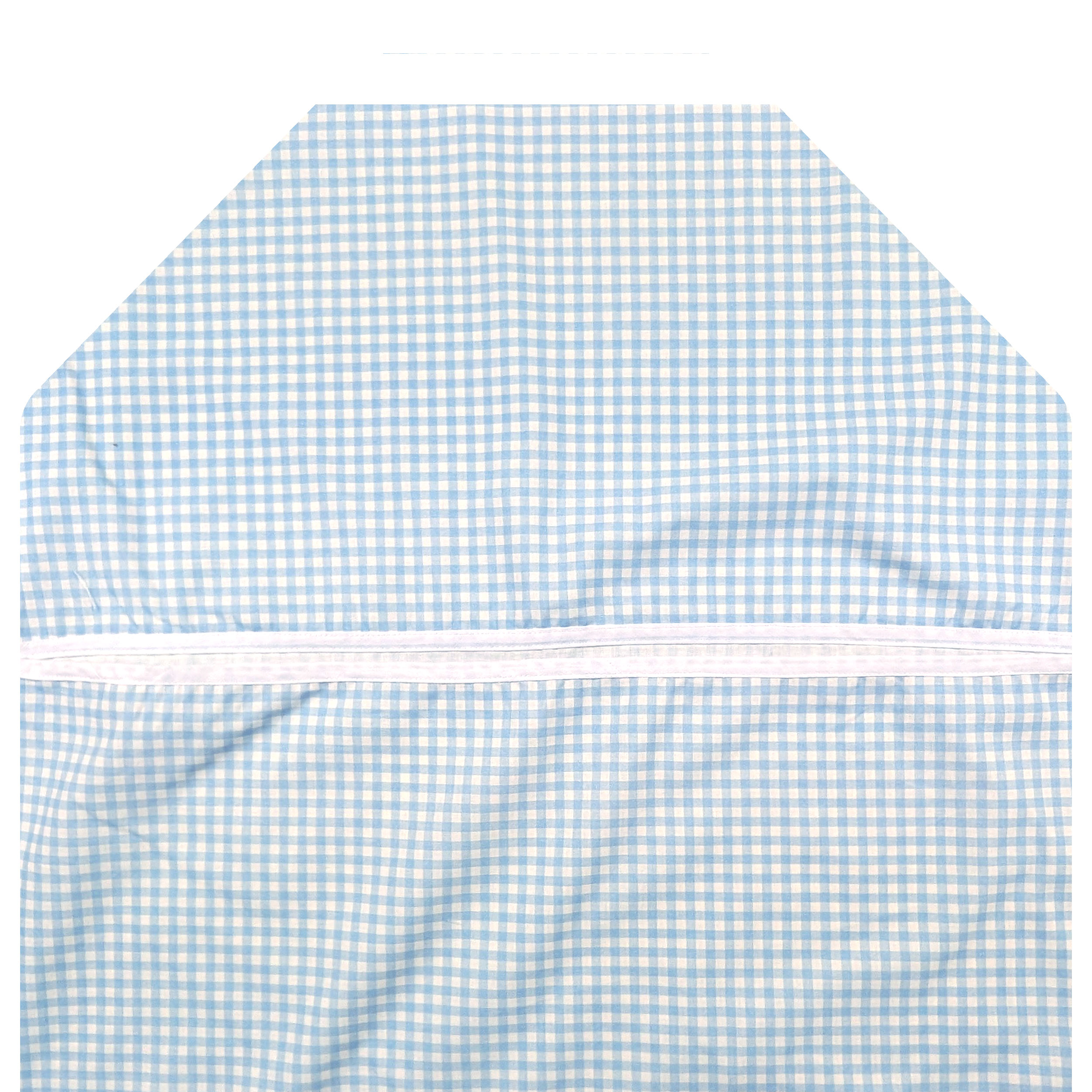 Shaped Summer Sleeping Bag for Brandine Squares Light Blue