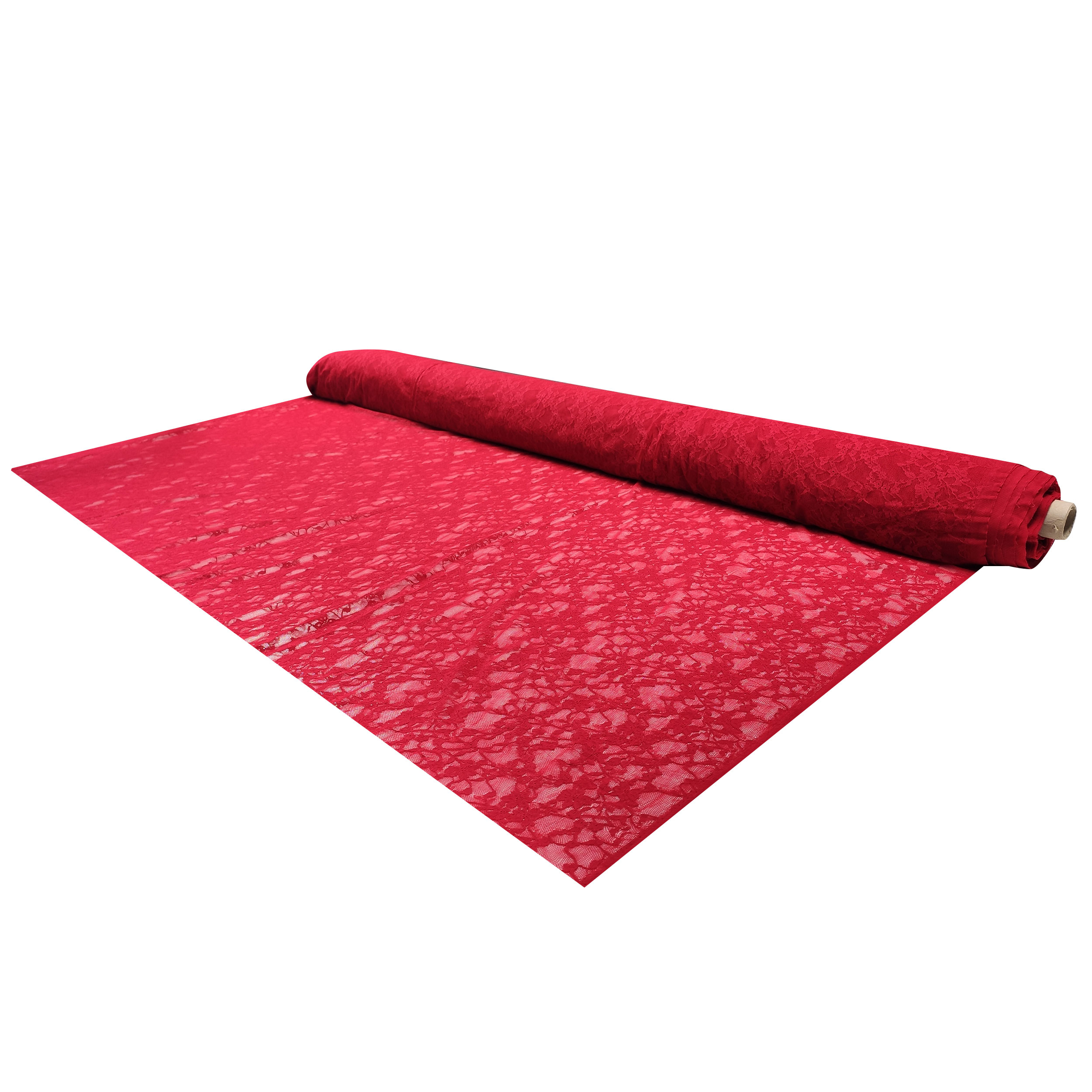 Elastic Floral Lace in Red