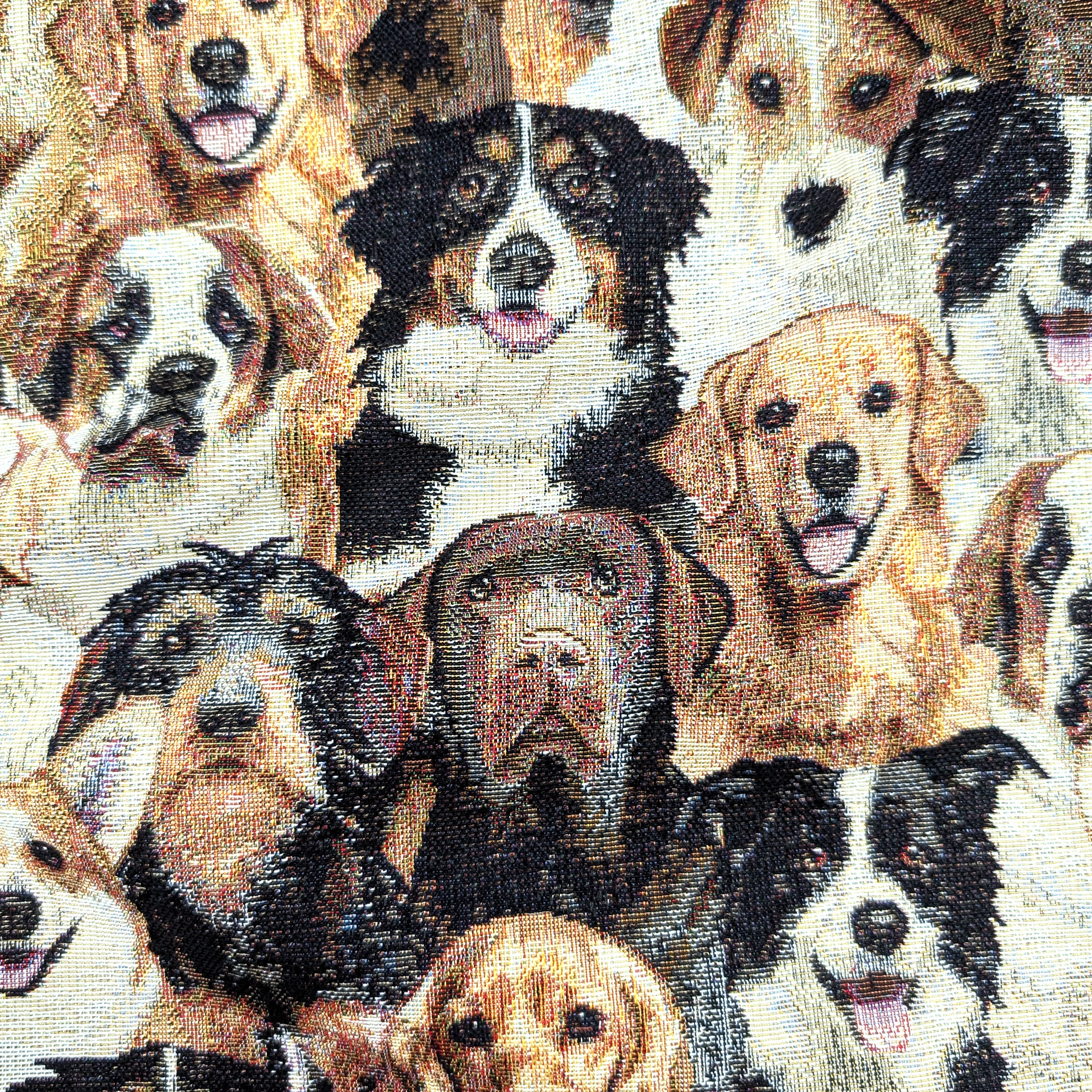 Tela de gobelino con estampado de perro Image