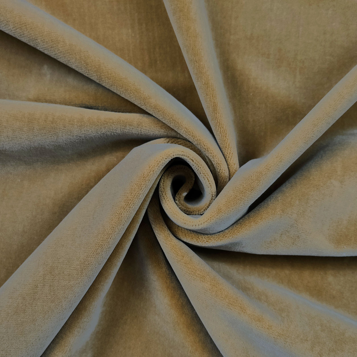 Tissu velours noisette clair