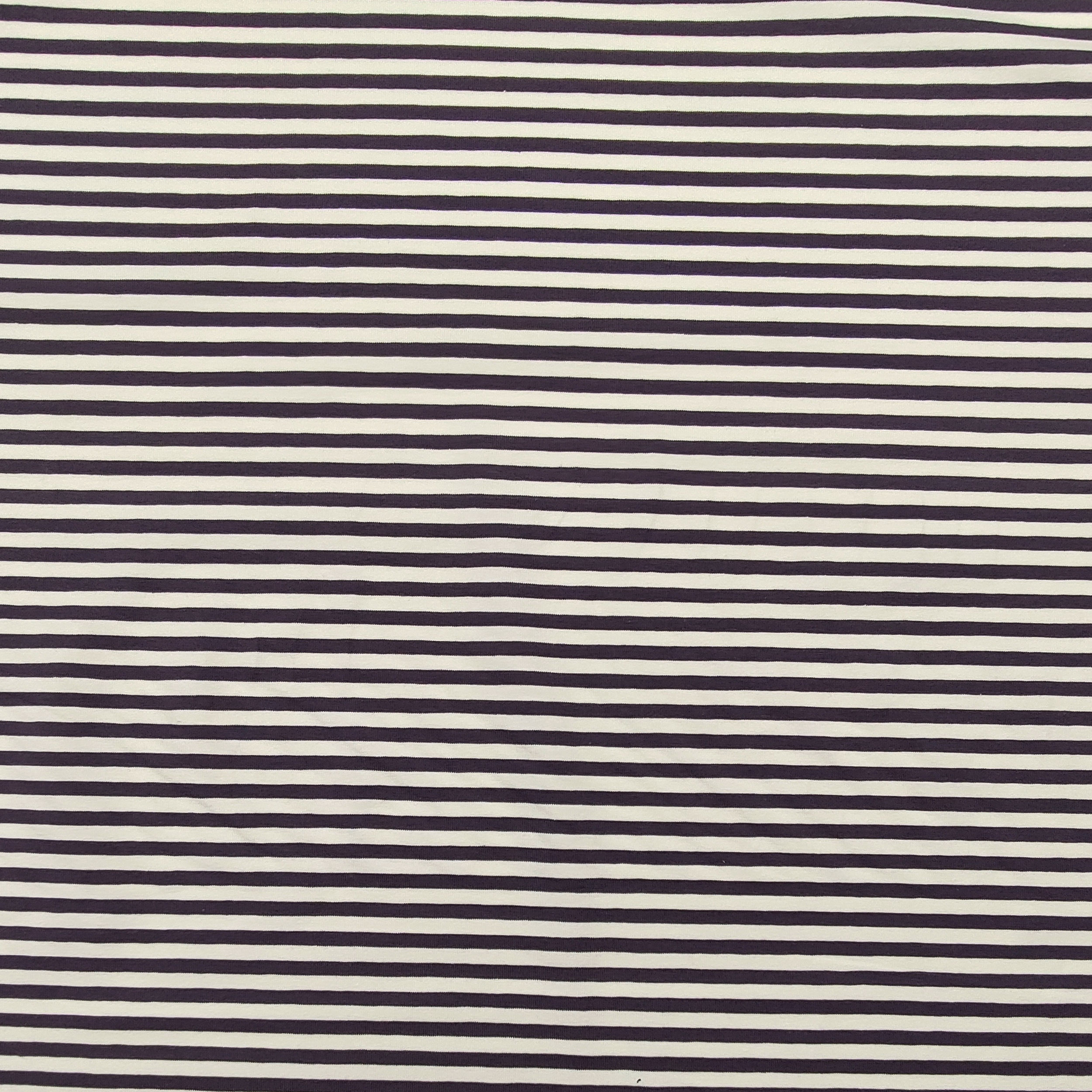 Grey Striped Cotton Jersey
