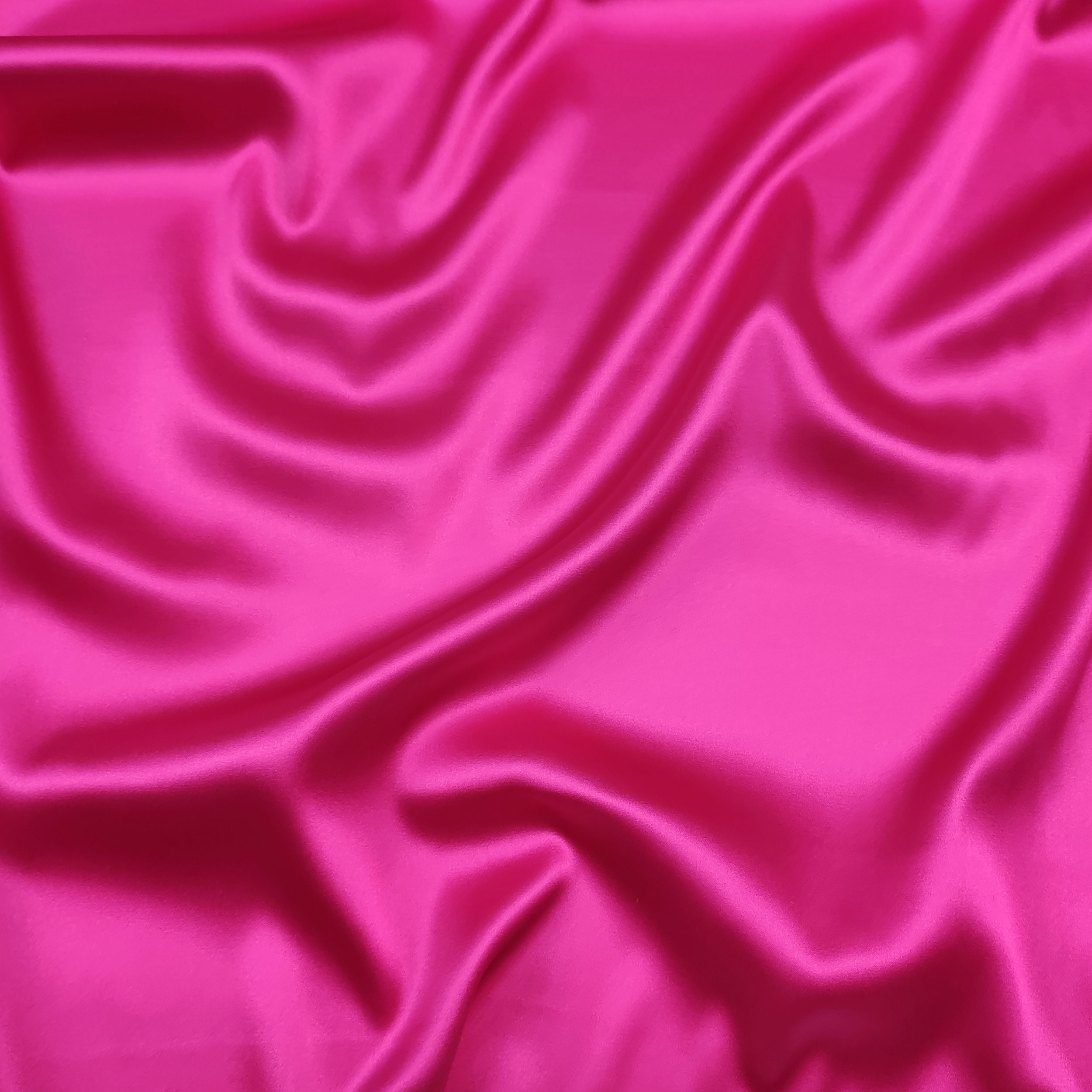 Fuchsia Stretch Silk Satin Fabric