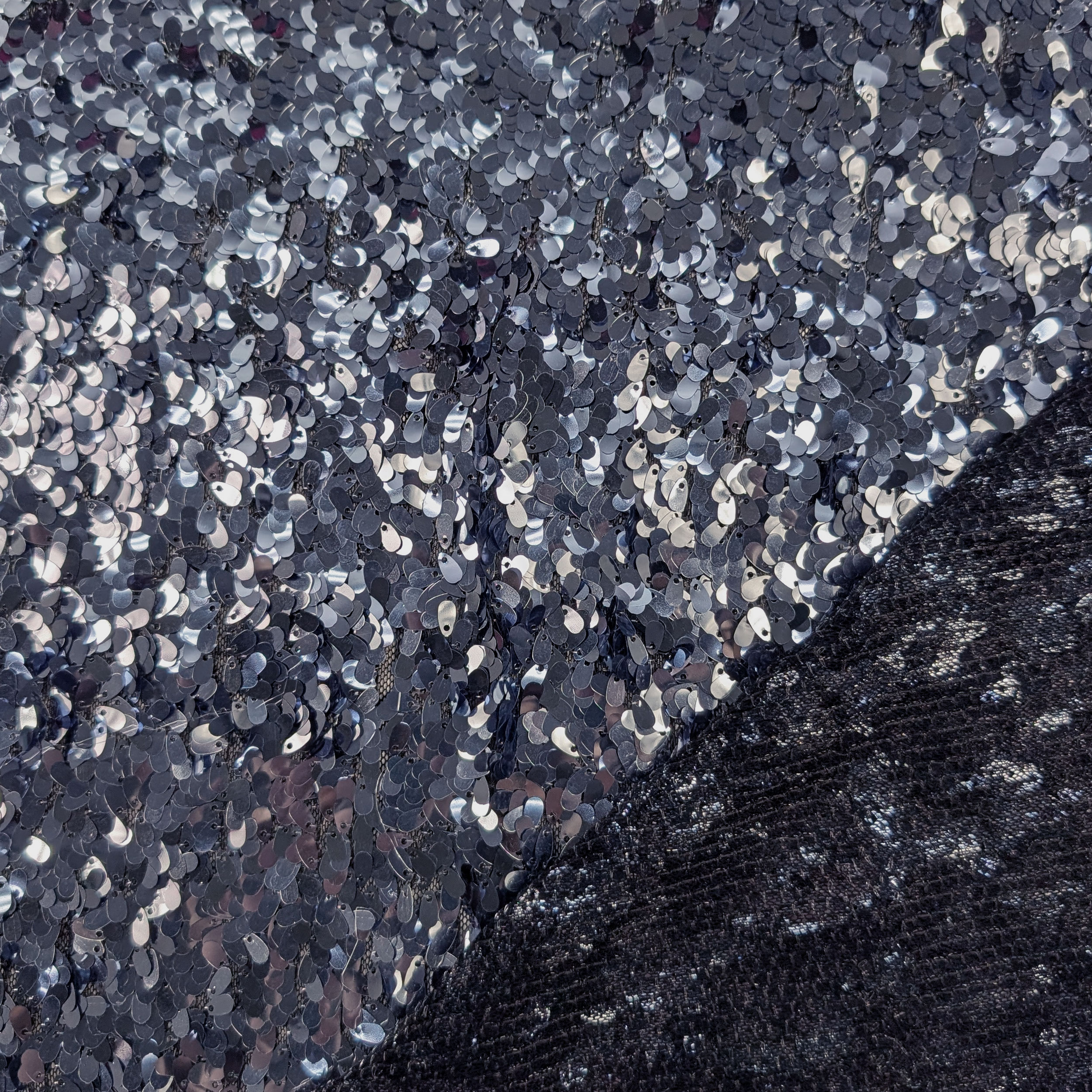 Navy Blue Drop Sequins Image