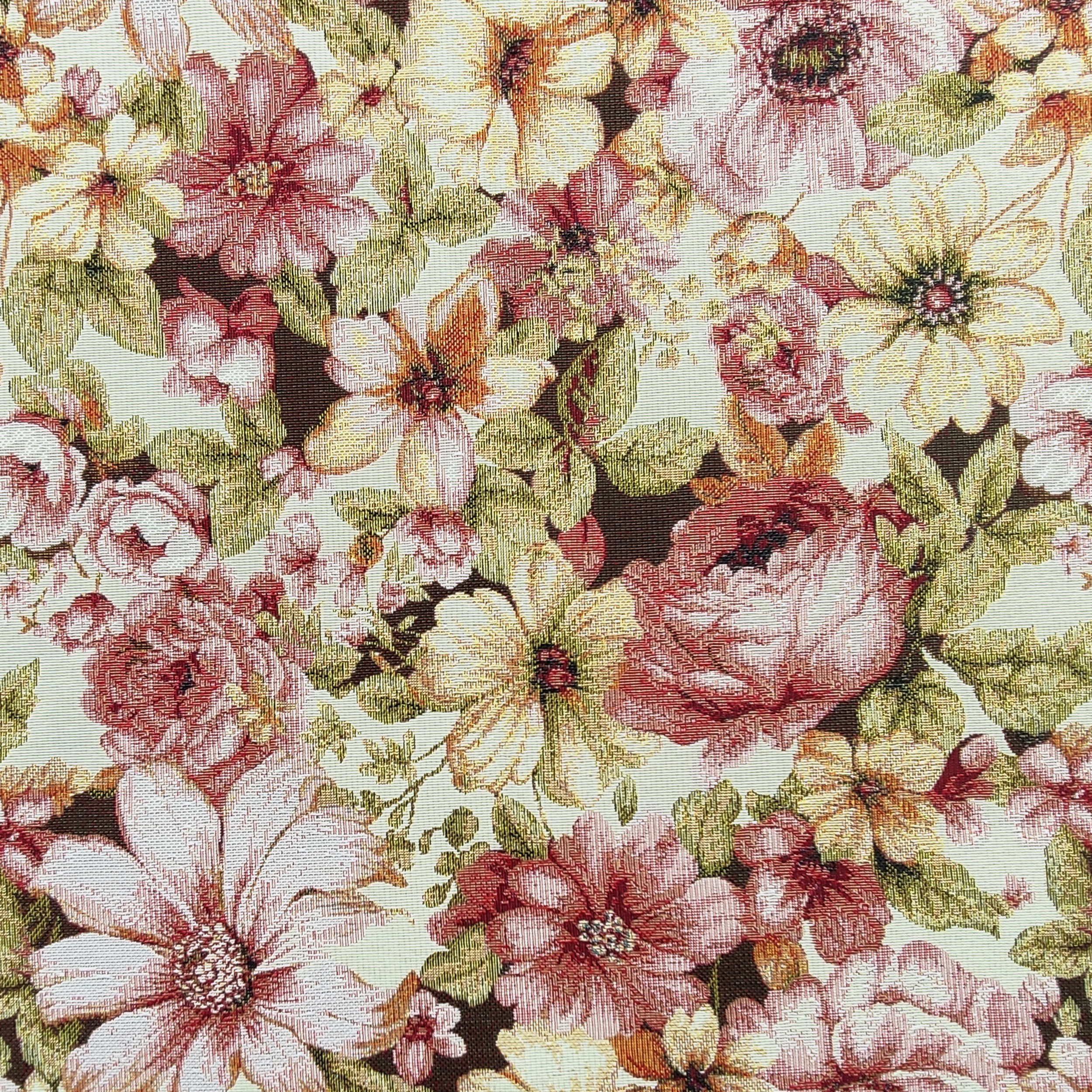 Gobelino con rosas y flores