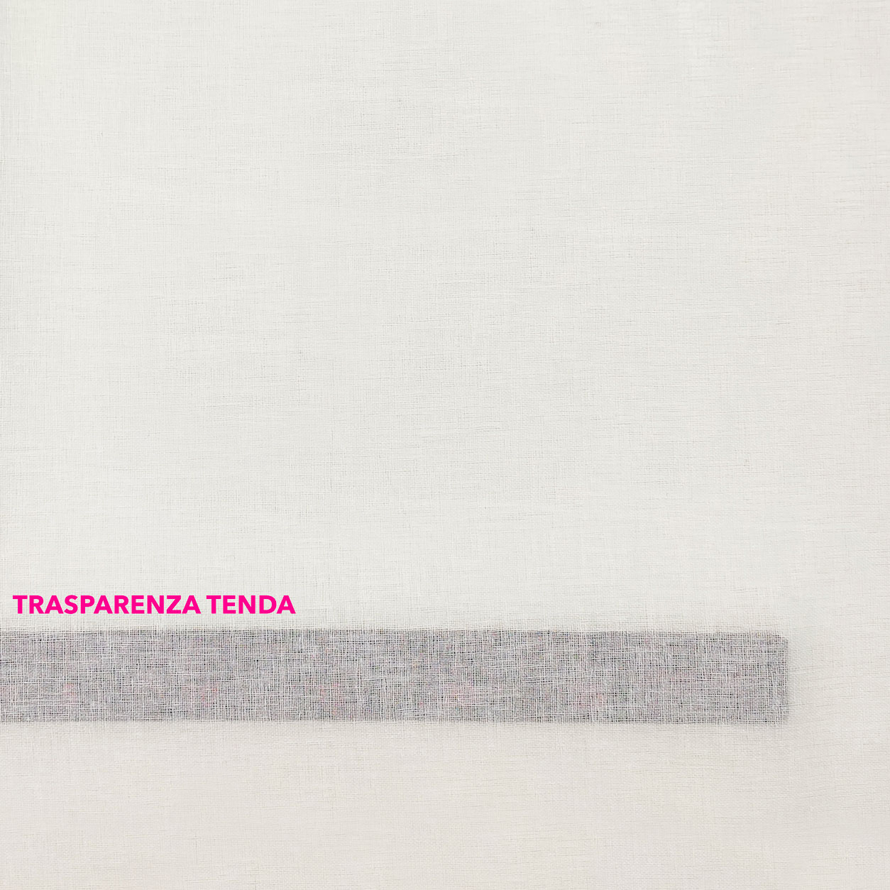 Scampiolo Faux Linen Curtain Plain Ivory 85x320 cm
