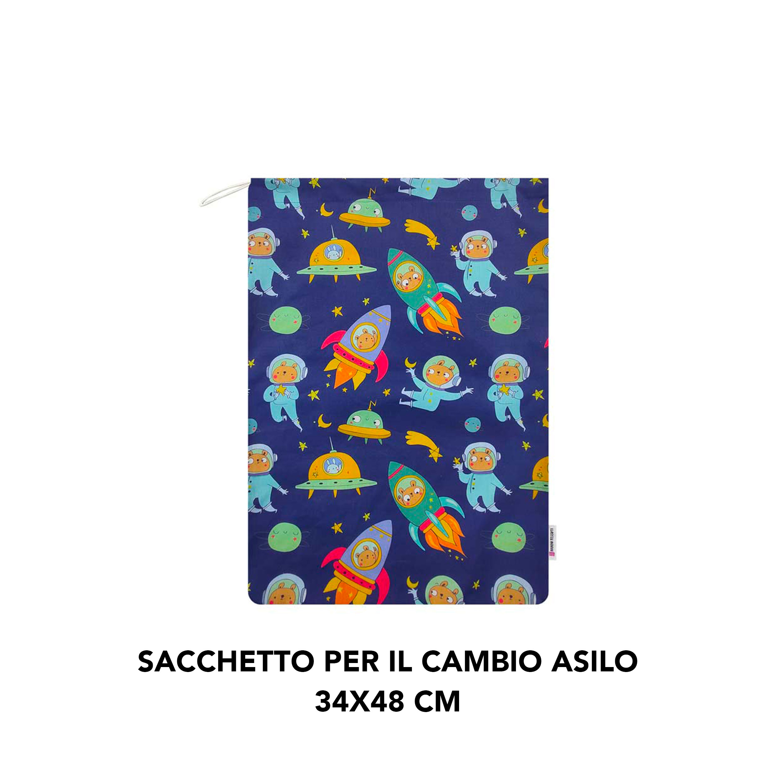 Sac à langer nounours astronaute - Panini Fabrics