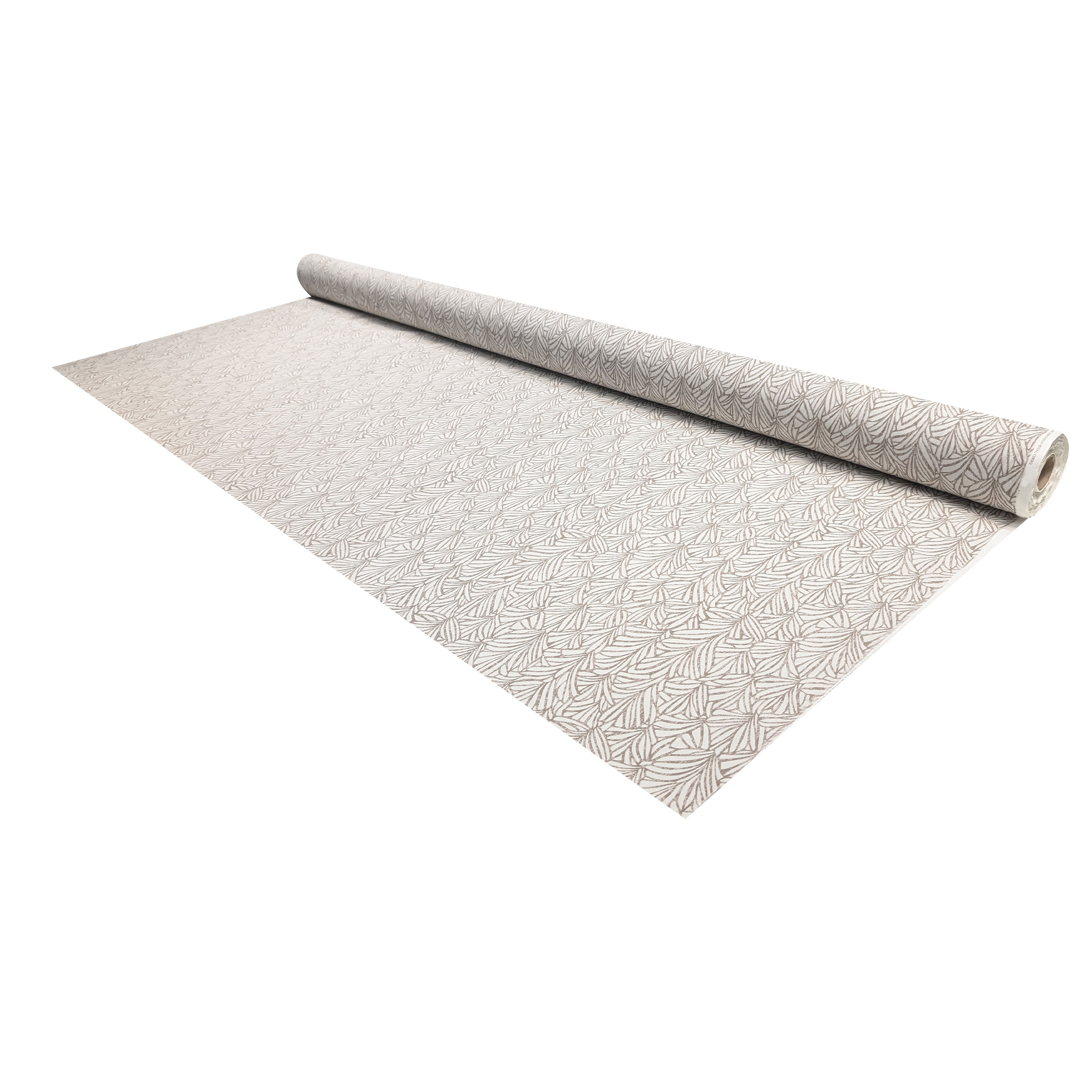 Cotton Furnishing Abstract Leaves Turtledove Image