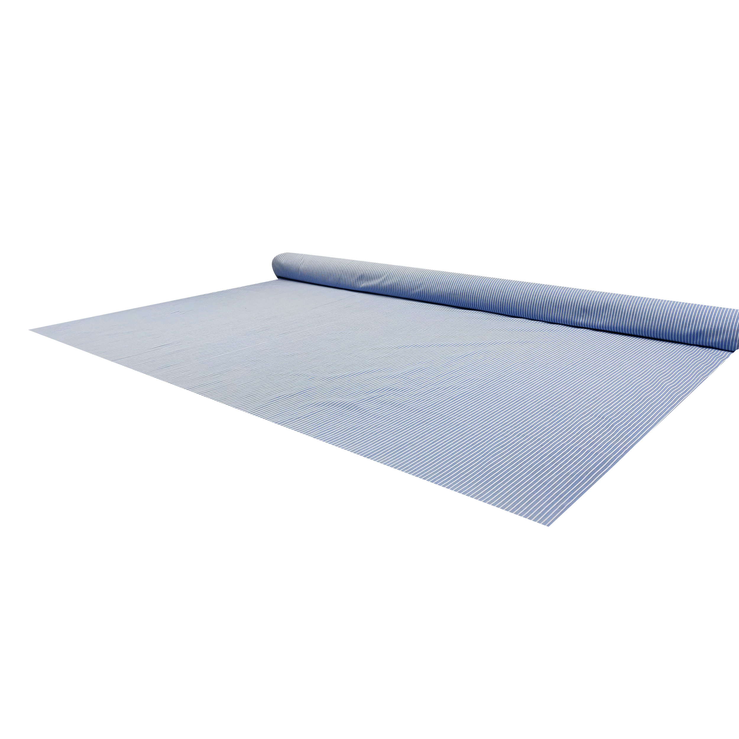 Algodón para camisas elásticas Raya azul