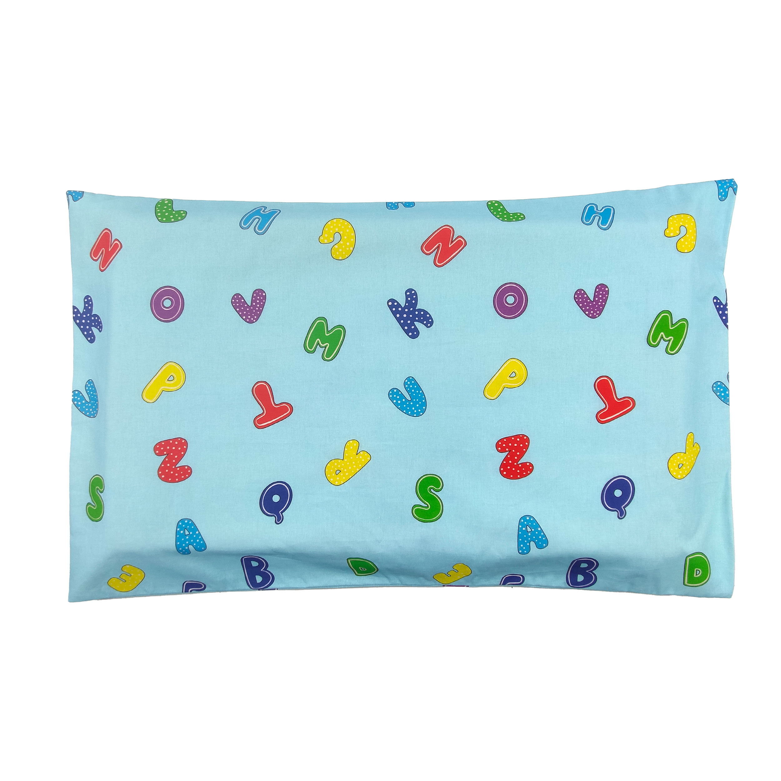Taie d'oreiller Alphabet Background Light Blue