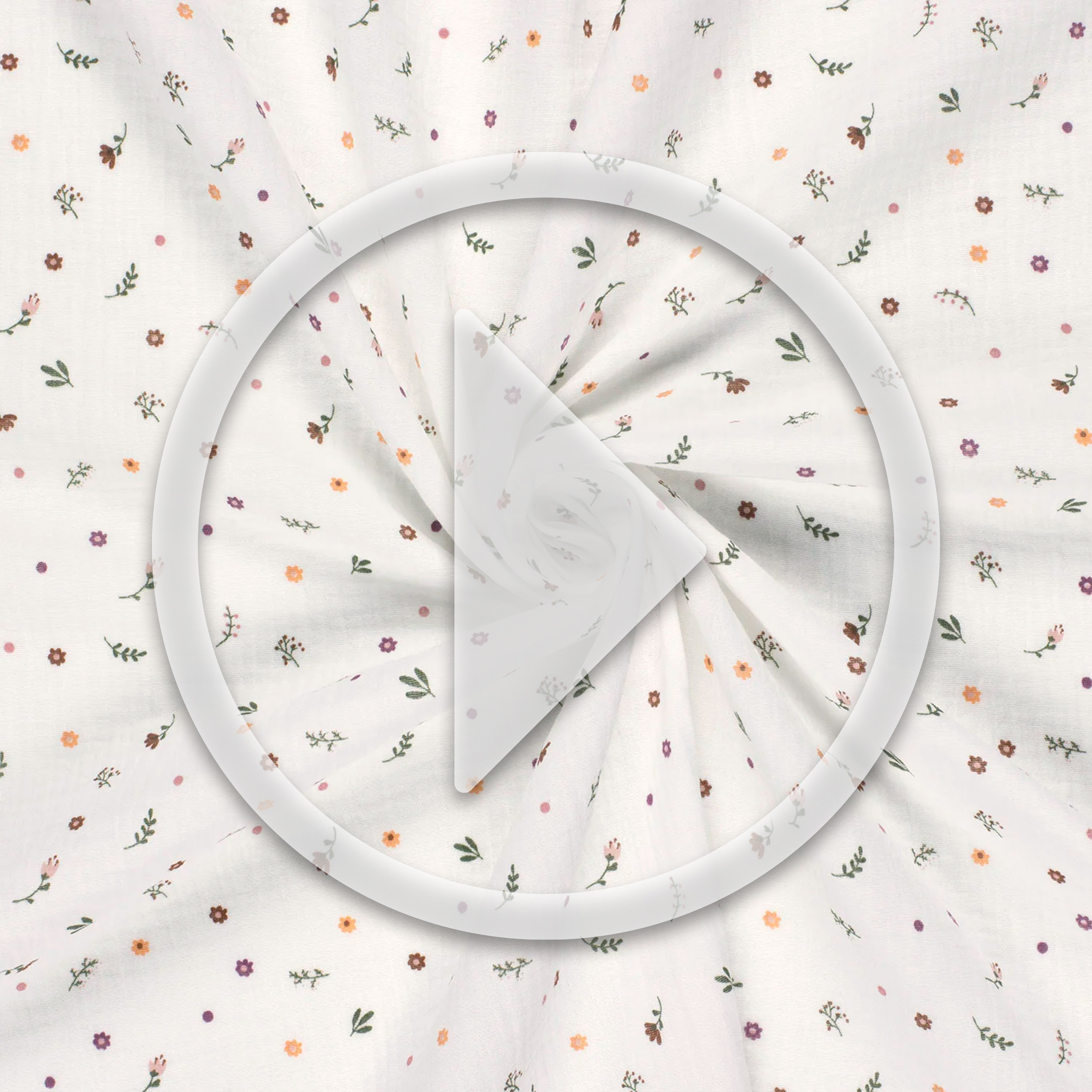 Cotton Muslin Colourful Flowers Image