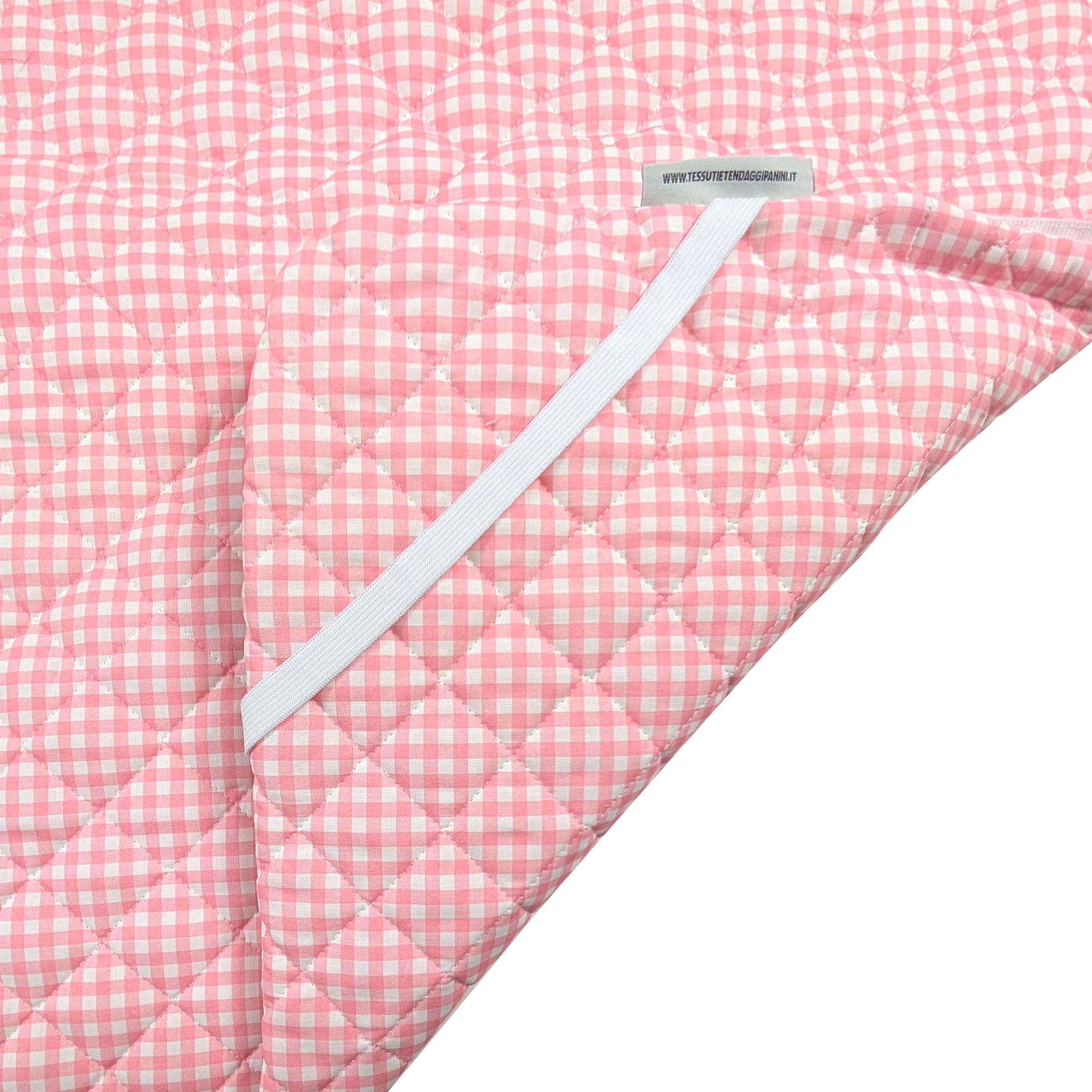 Baby Pink Gingham Baby Sleeping Bag Image