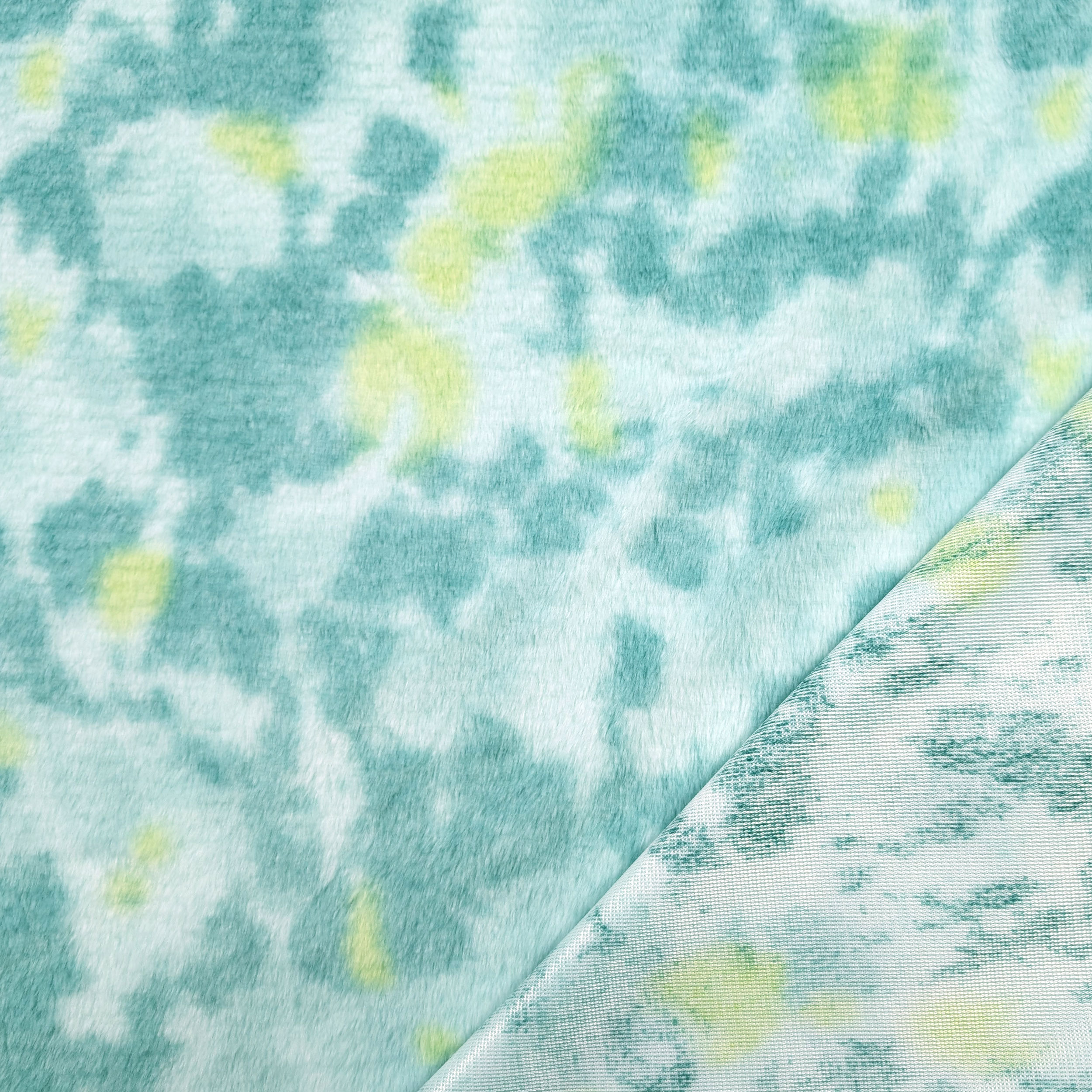 Abstract Aqua Green Fur Image