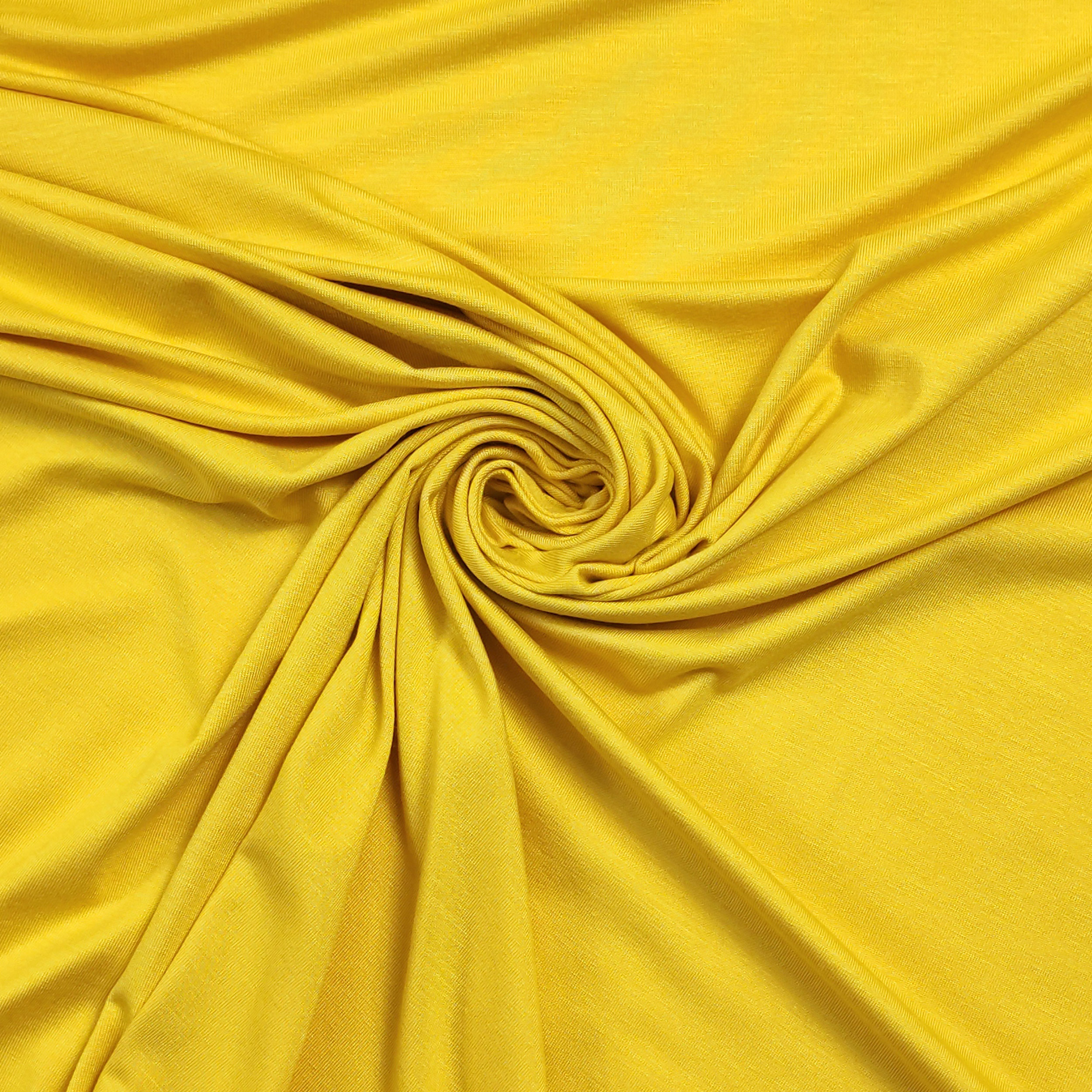 Jersey de viscose jaune