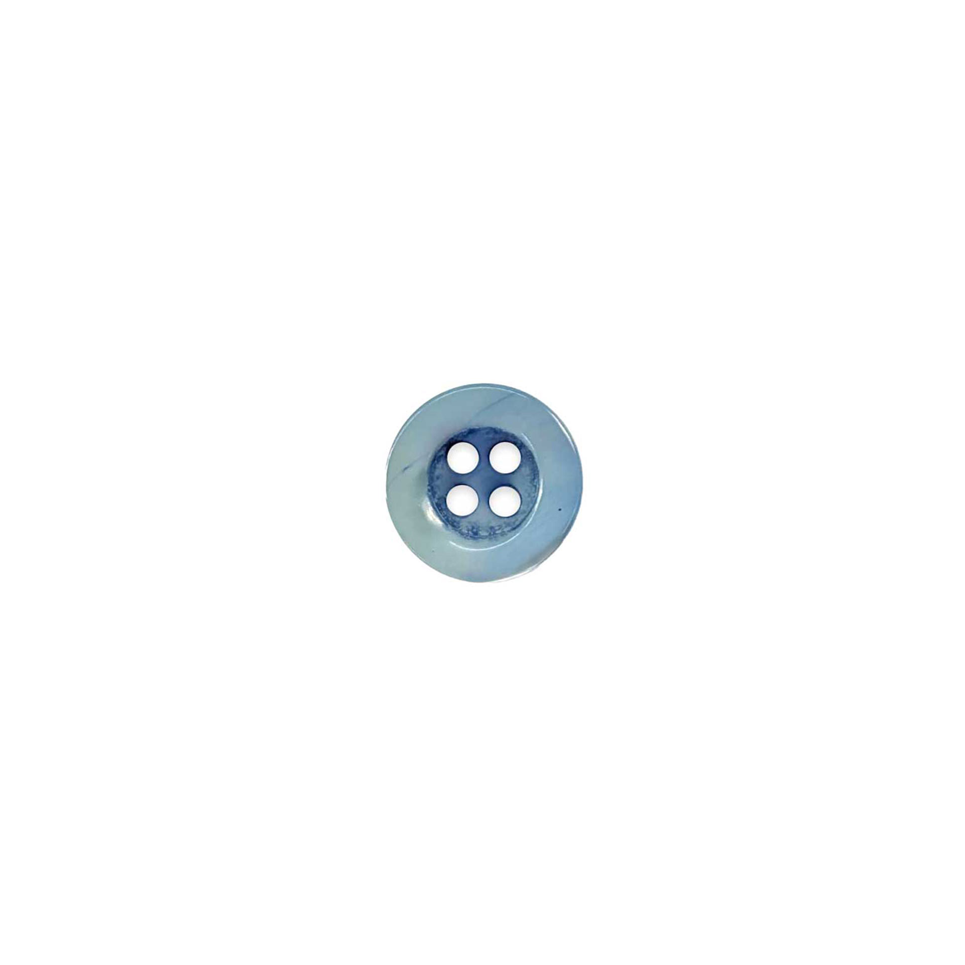 Mother-of-pearl button 4 holes Baby Blue Image