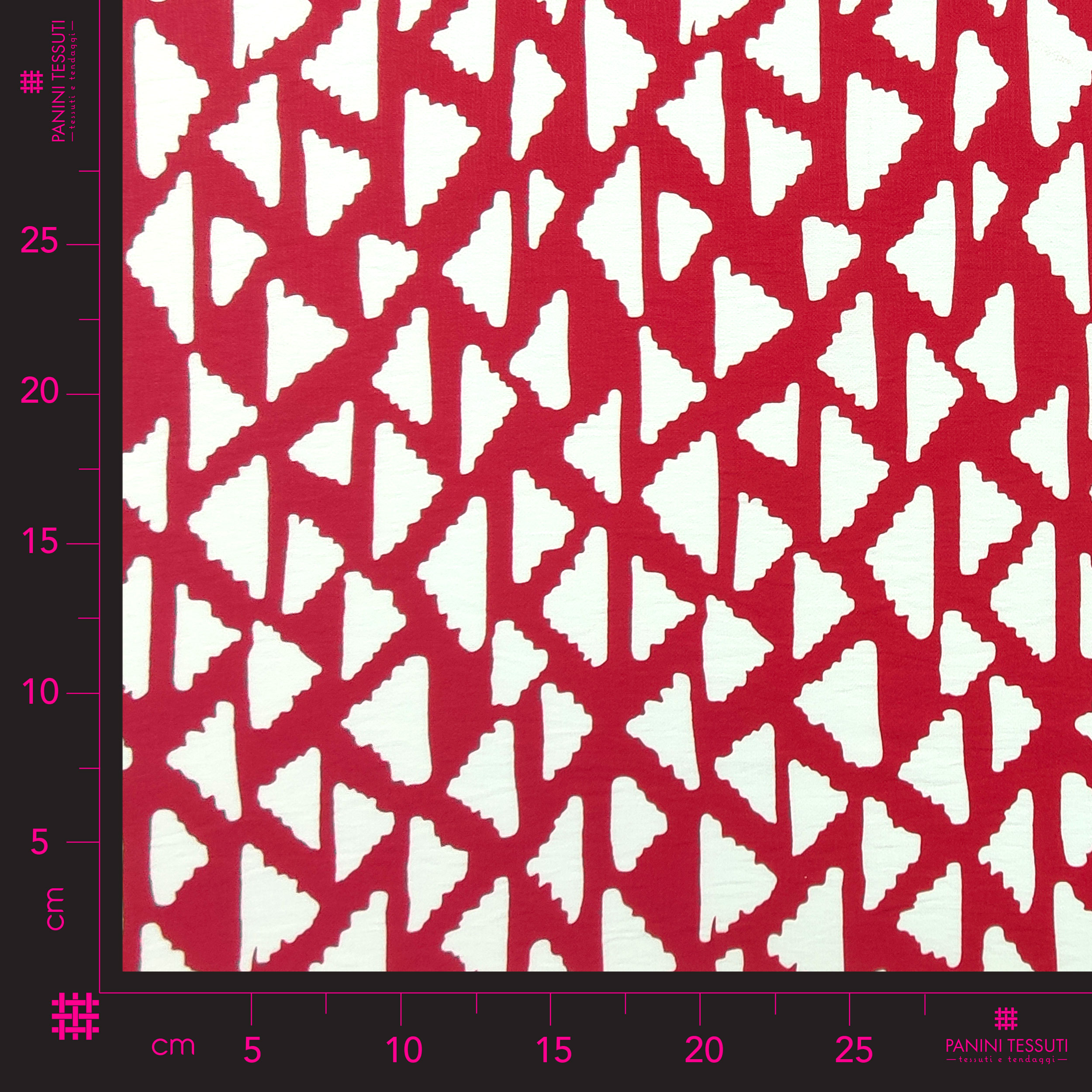 Tela de algodón Diseño abstracto Fondo rojo