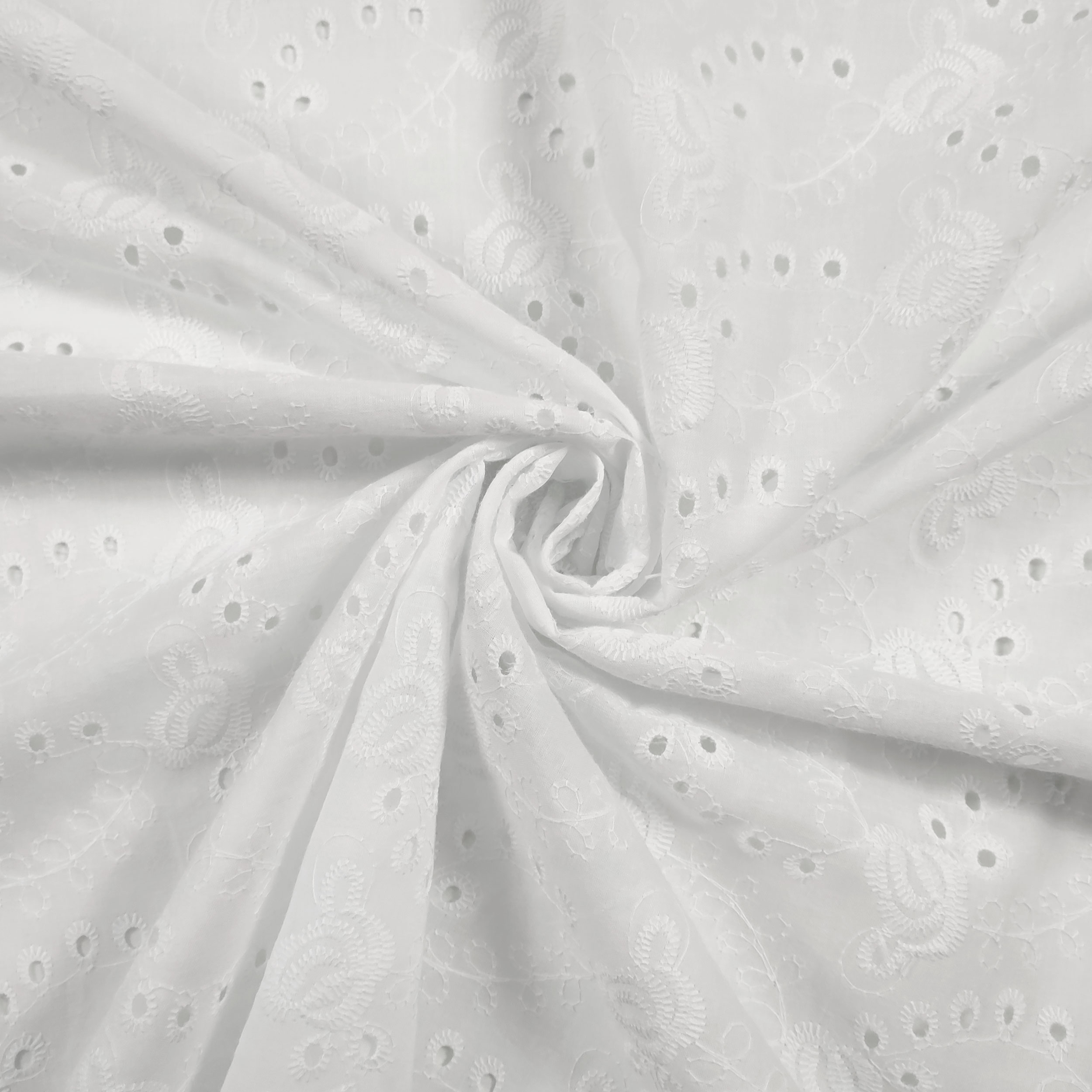 White Cotton Sangallo Roselline Image