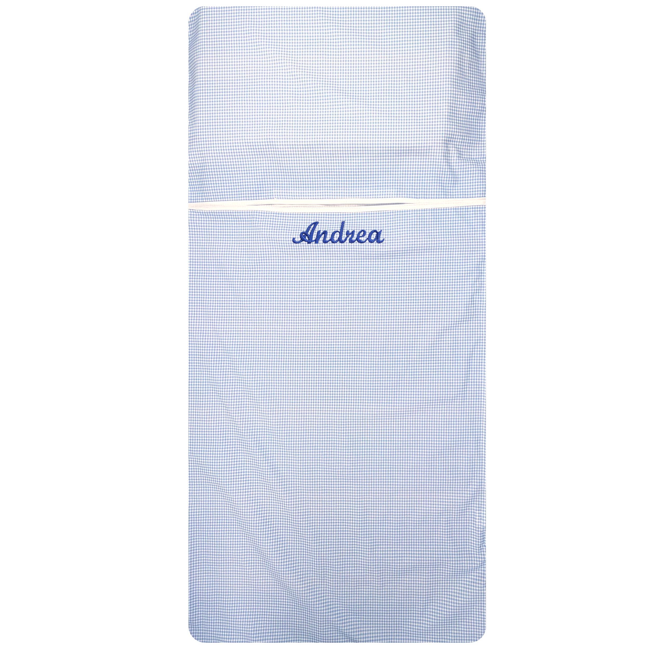 Sac de couchage d'été carré bleu clair Image