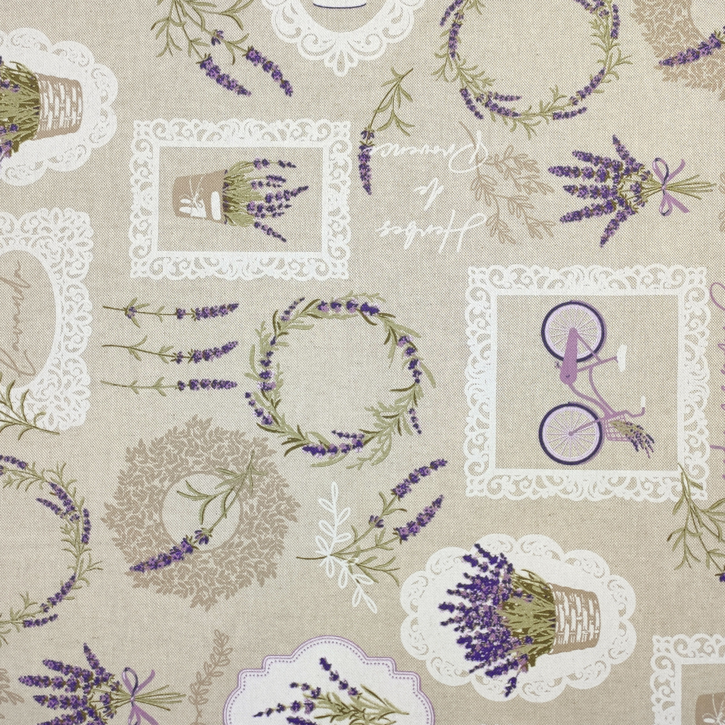 Lavender Cotton Blend Fabric in Provence