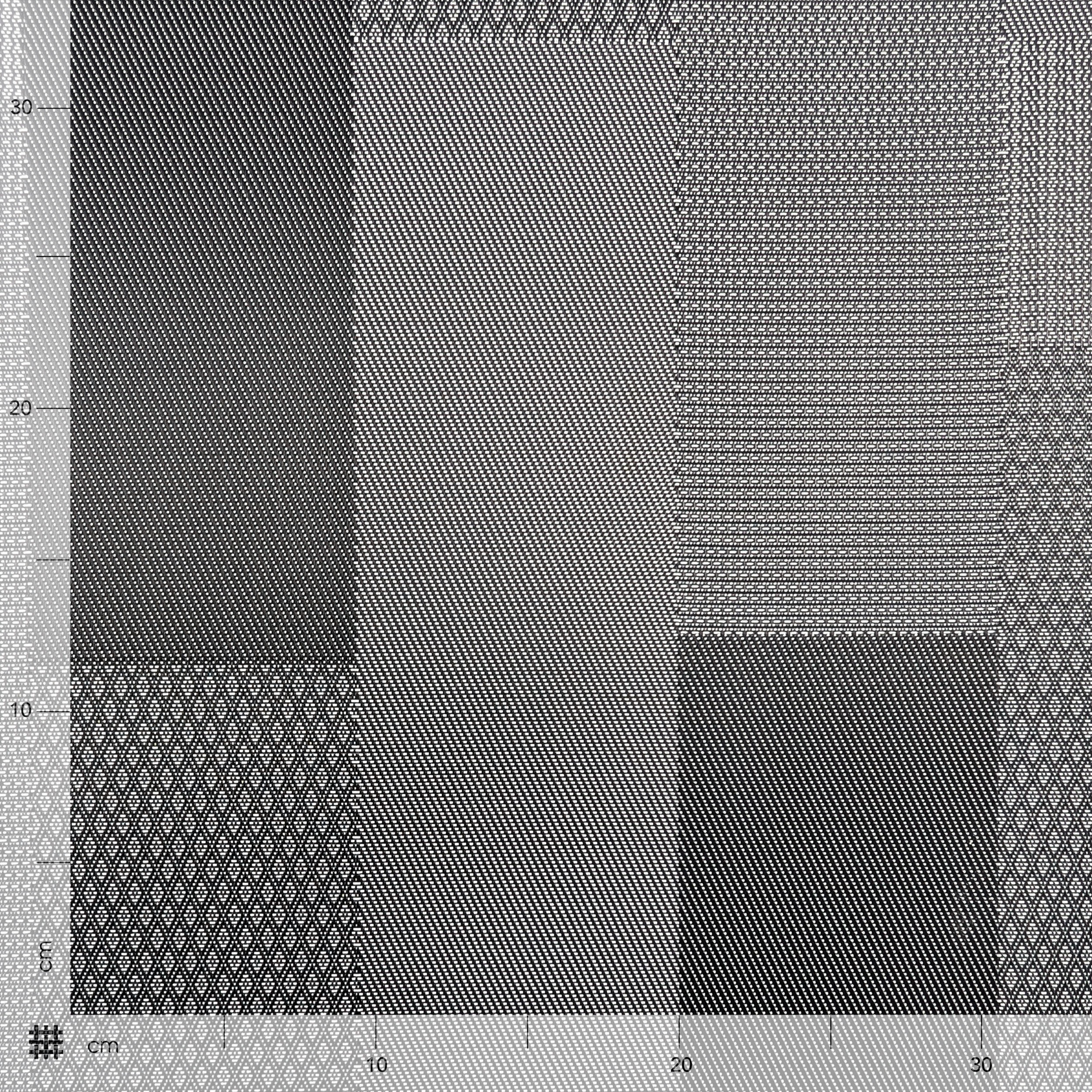 Kitchen Rectangles Black and White Image