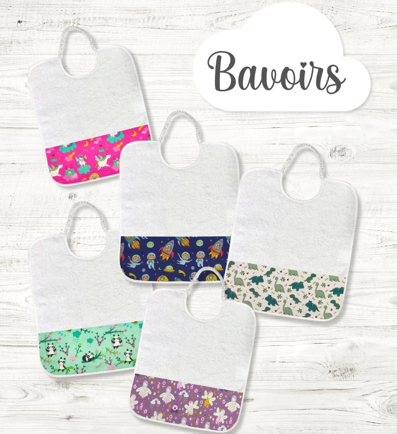Feeding Bibs francese panini tessuti
