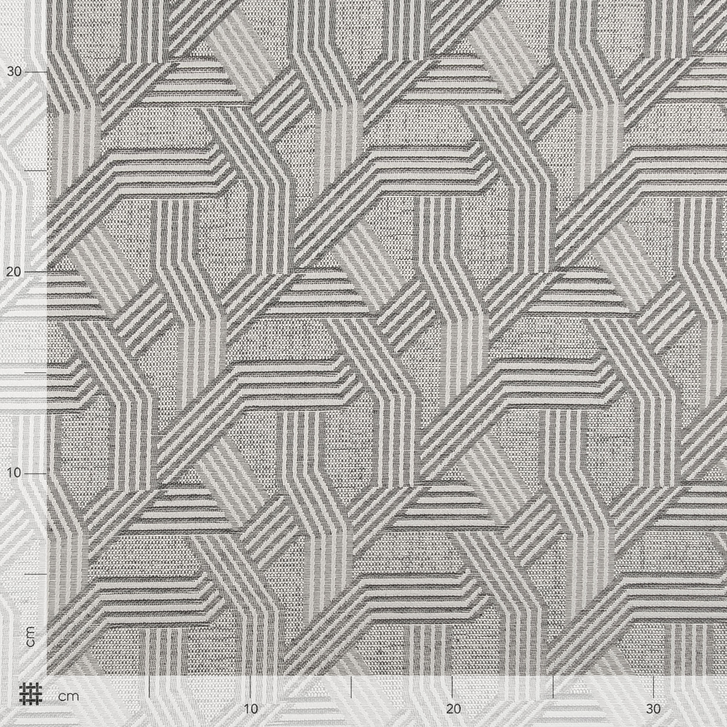 Jacquard Fabric Geometry Toni Grey