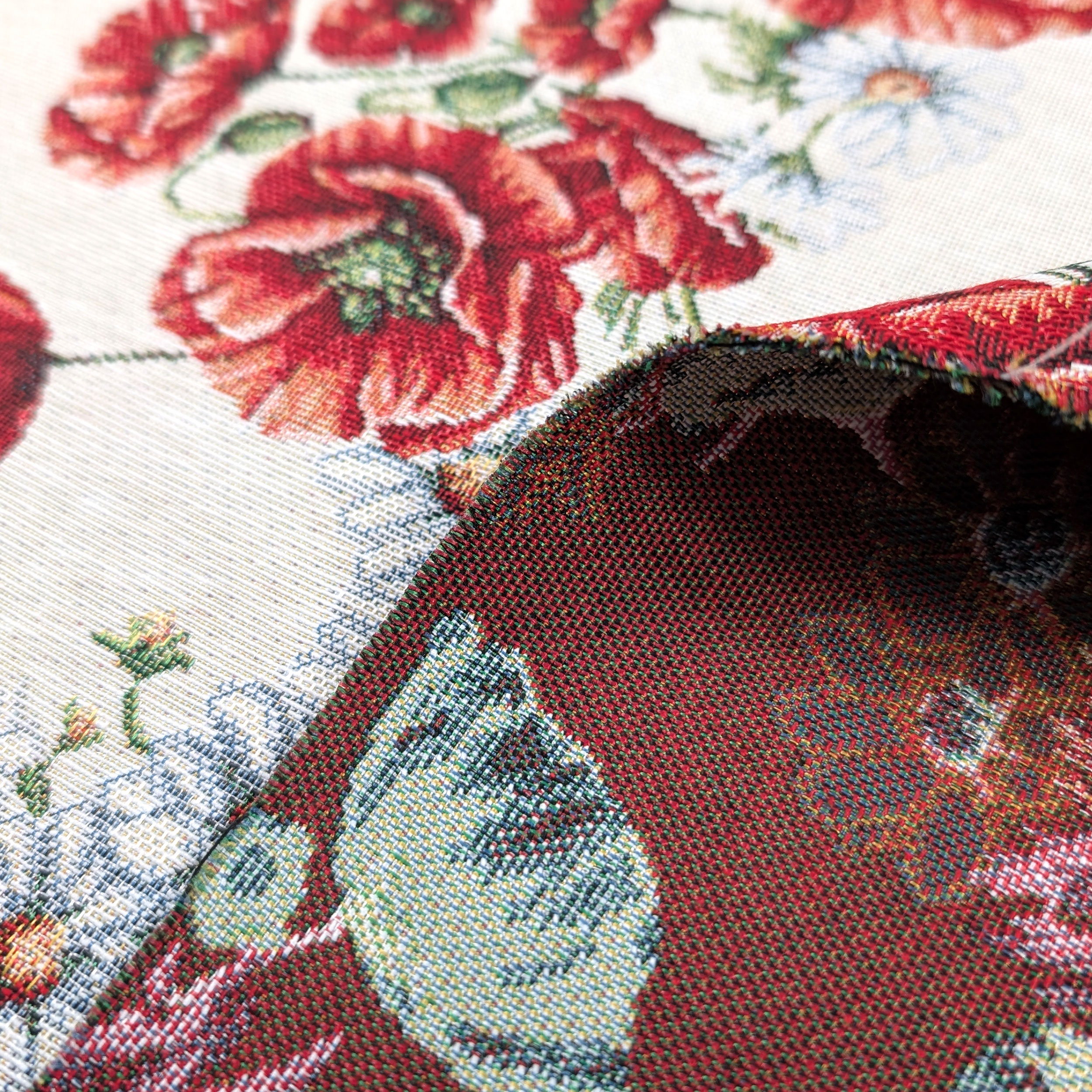 Gobelin Décor Coquelicots et marguerites Image